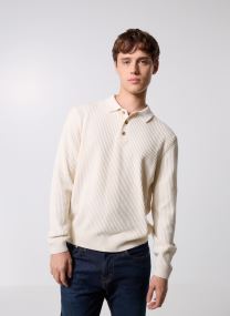 Pullover ONSLAW REG LS POLO KNIT FRML herren weiß