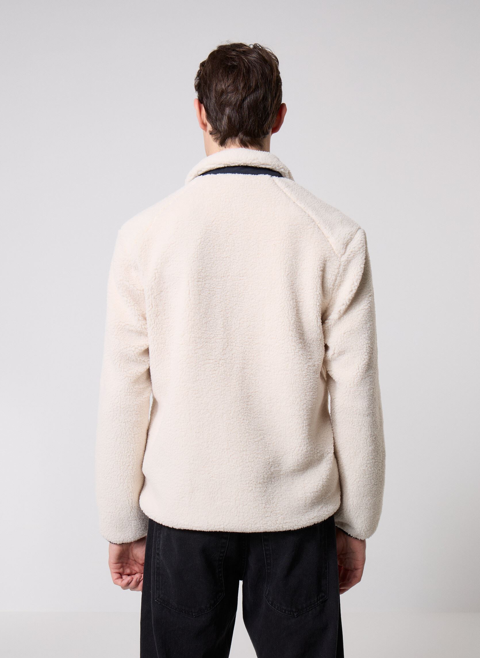 Vestes polaires ONSDALLAS SHERPA JACKET OTW CS homme beige Only & Sons Vestes polaires ONSDALLAS SHERPA JACKET OTW CS homme beige SILVER LINING