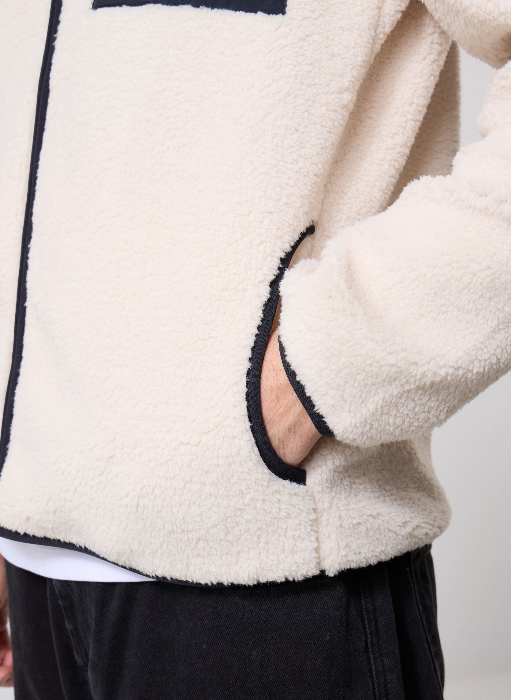Vestes polaires ONSDALLAS SHERPA JACKET OTW CS homme beige Only & Sons Vestes polaires ONSDALLAS SHERPA JACKET OTW CS homme beige SILVER LINING