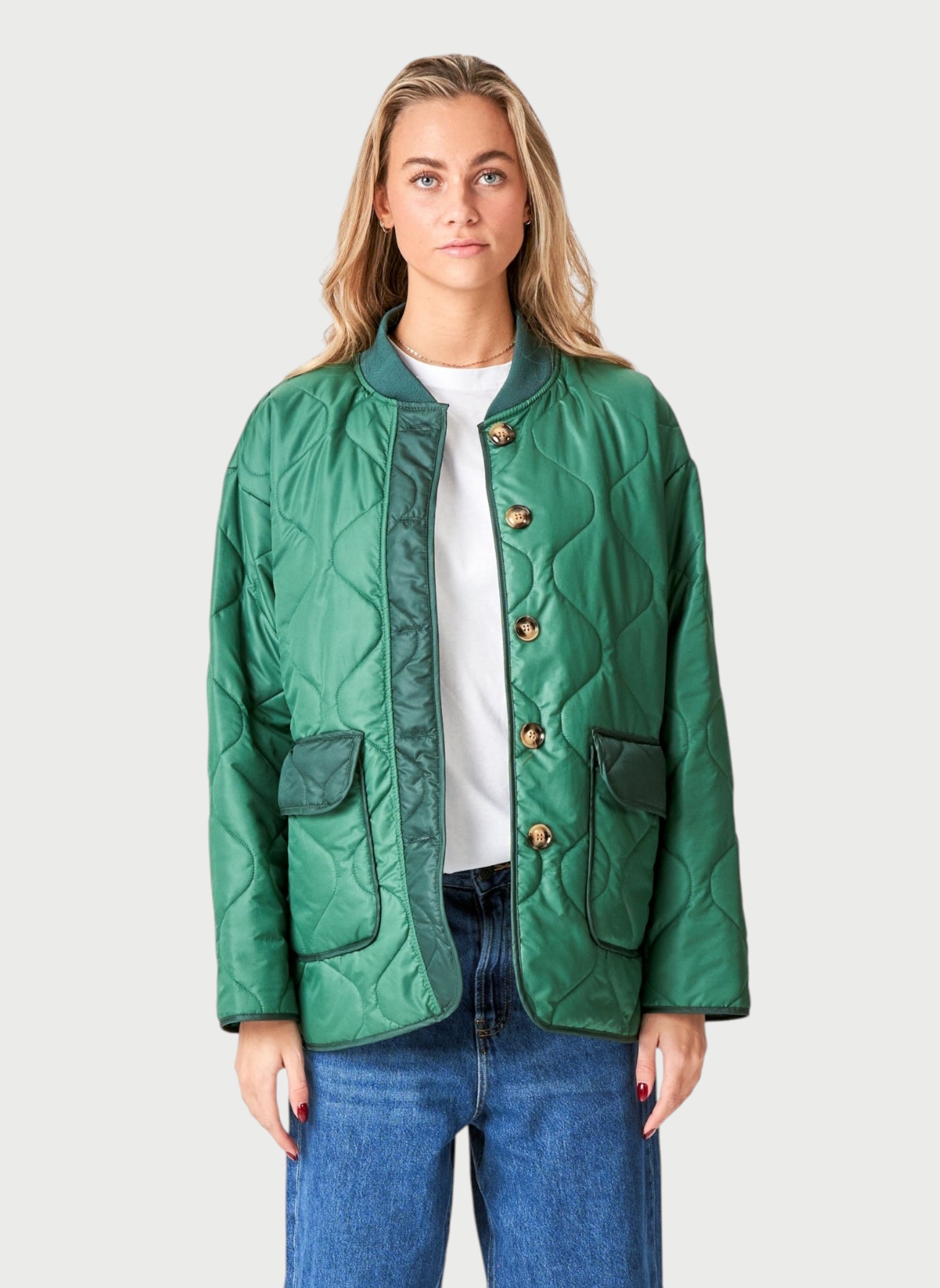 Veste De Golf Matelassée Fairway And Greene Femme, Blanche, Taille S, Neuve