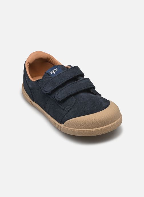 Igor Baskets basses Tennis suede barefoot bleu