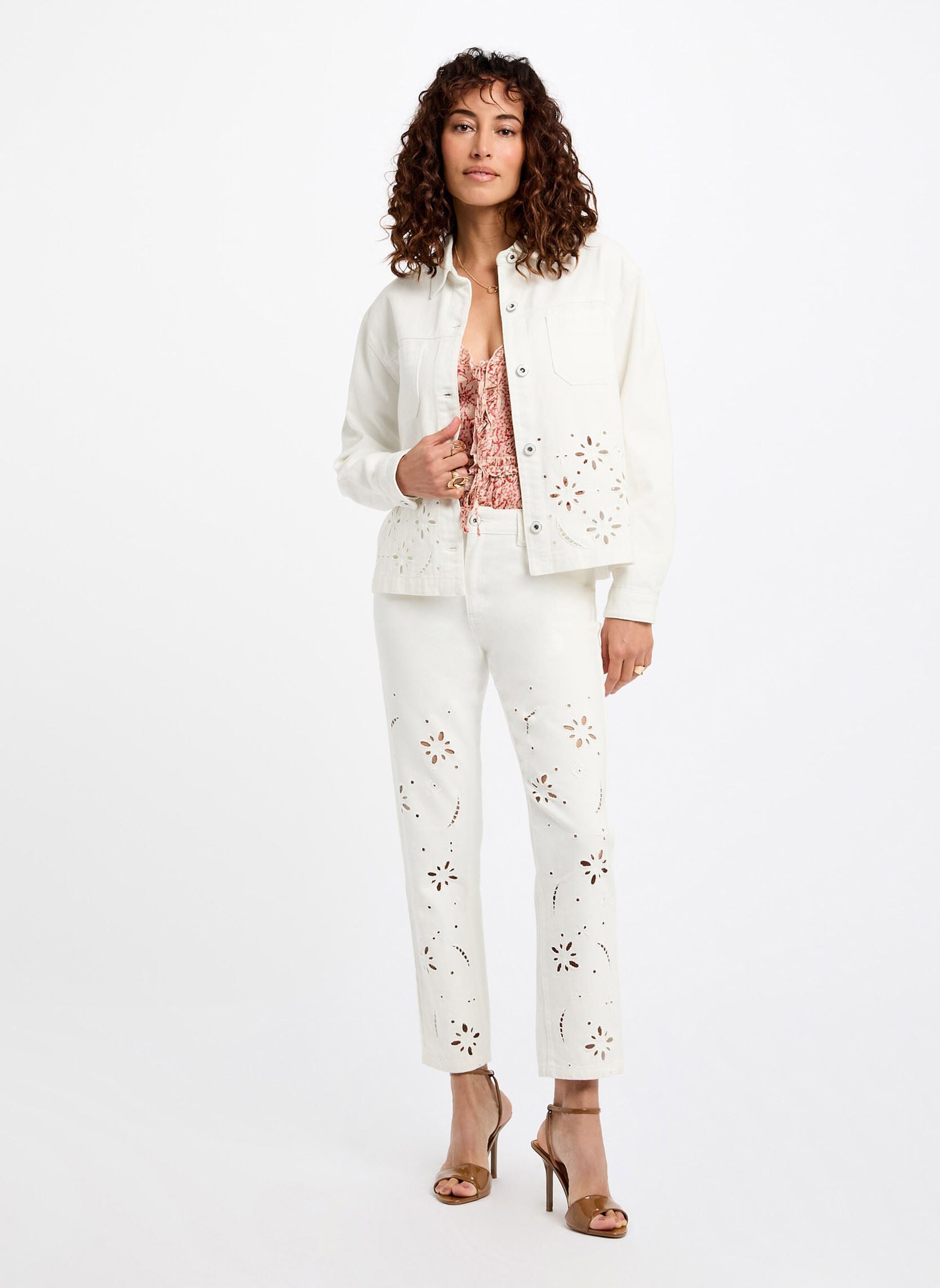 Jassen 252-VBRAD dames wit Morgan Jassen 252-VBRAD dames wit OFF WHITE M