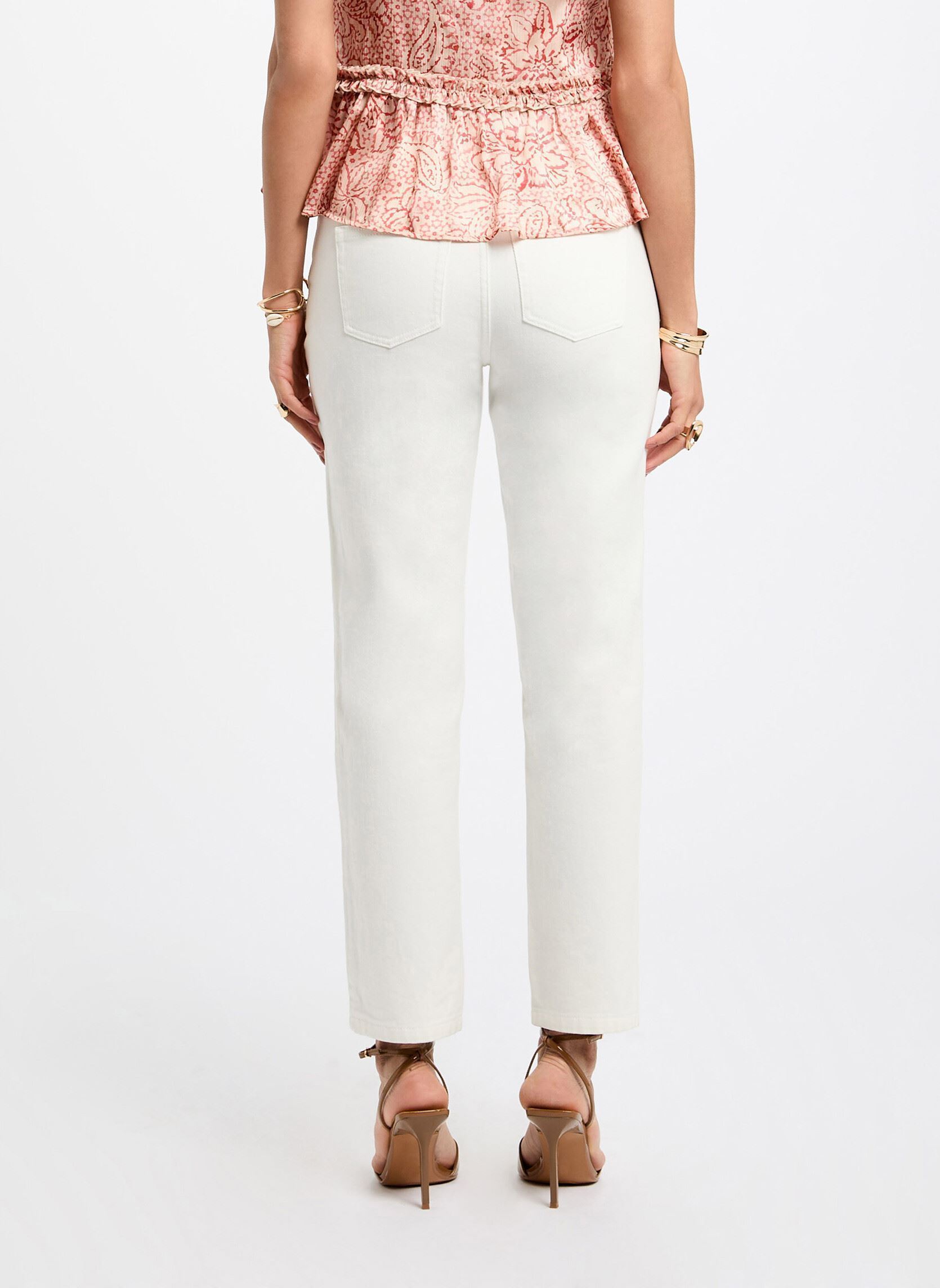 Wijde jeans / Flared Jeans 252-PBRAD dames wit Morgan Wijde jeans / Flared Jeans 252-PBRAD dames wit OFF WHITE M