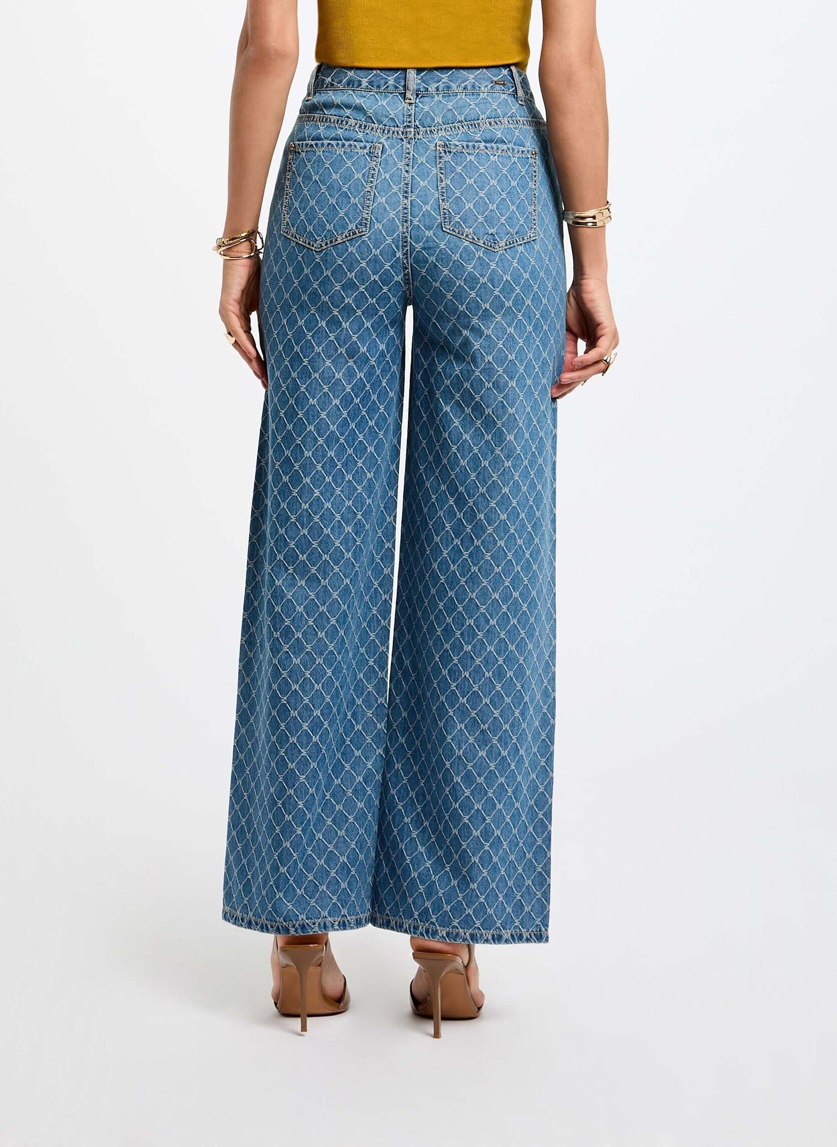 Jeans large 252-PSTEL femme bleu Morgan Jeans large 252-PSTEL femme bleu DENIM STONE