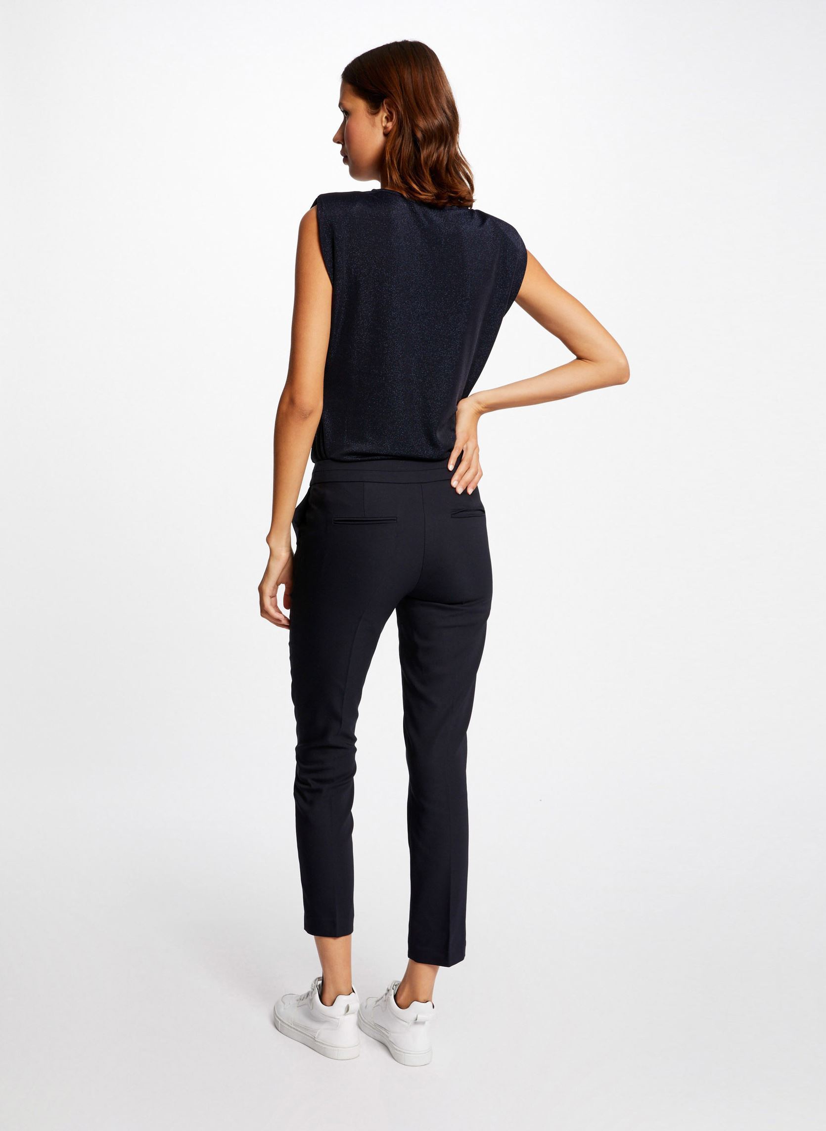 Slim fit en skinny jeans 222-PLIME.F dames blauw Morgan Slim fit en skinny jeans 222-PLIME.F dames blauw MARINE