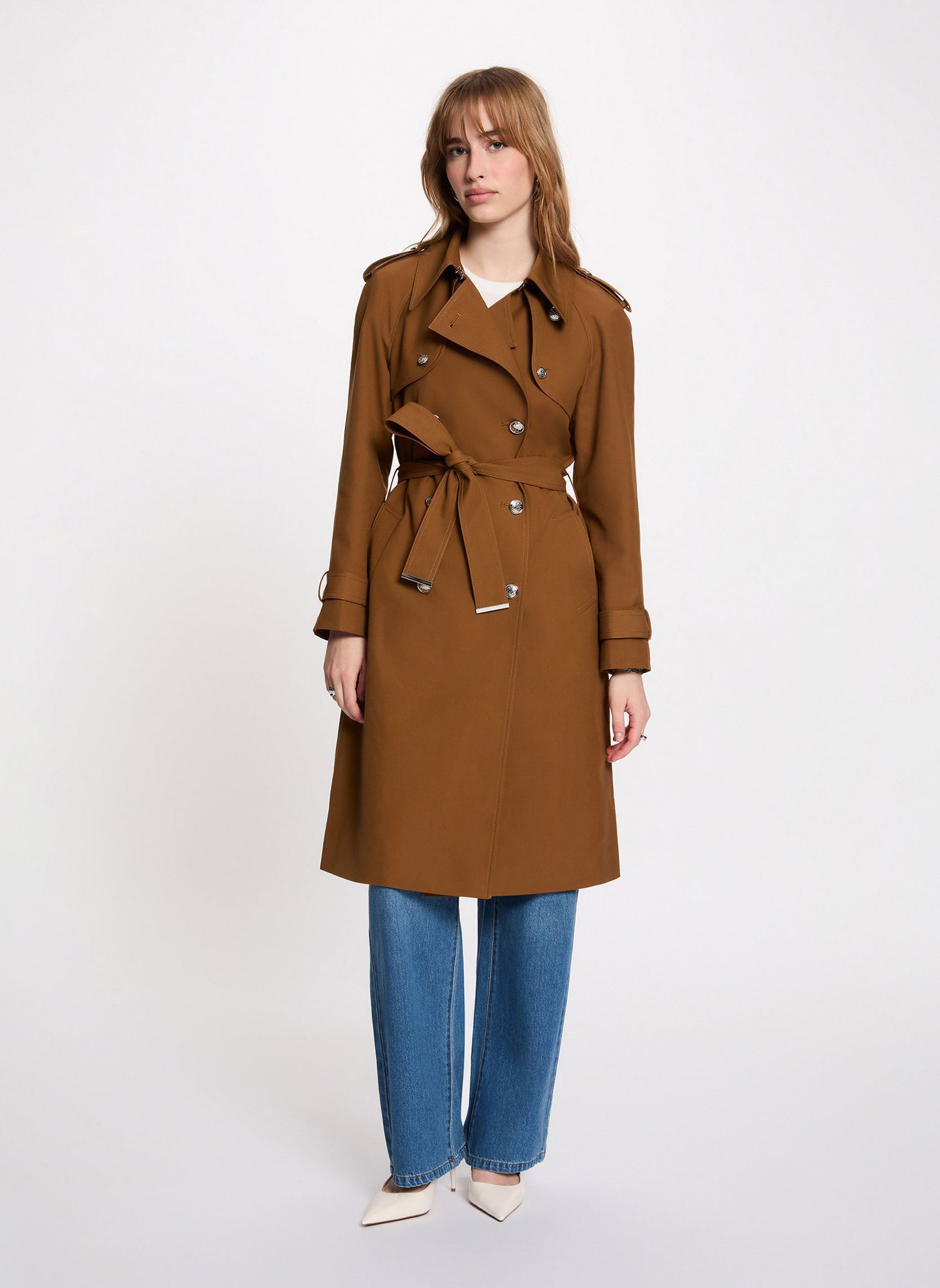 Klassische Mäntel 242-GTRENCH1 damen braun Morgan Klassische Mäntel 242-GTRENCH1 damen braun GOLDEN BROWN