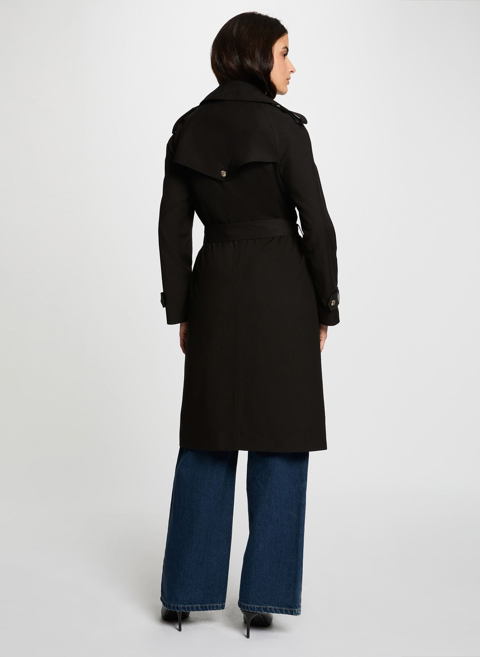 Mäntel 242-GTRENCH1 damen schwarz Morgan Mäntel 242-GTRENCH1 damen schwarz NOIR