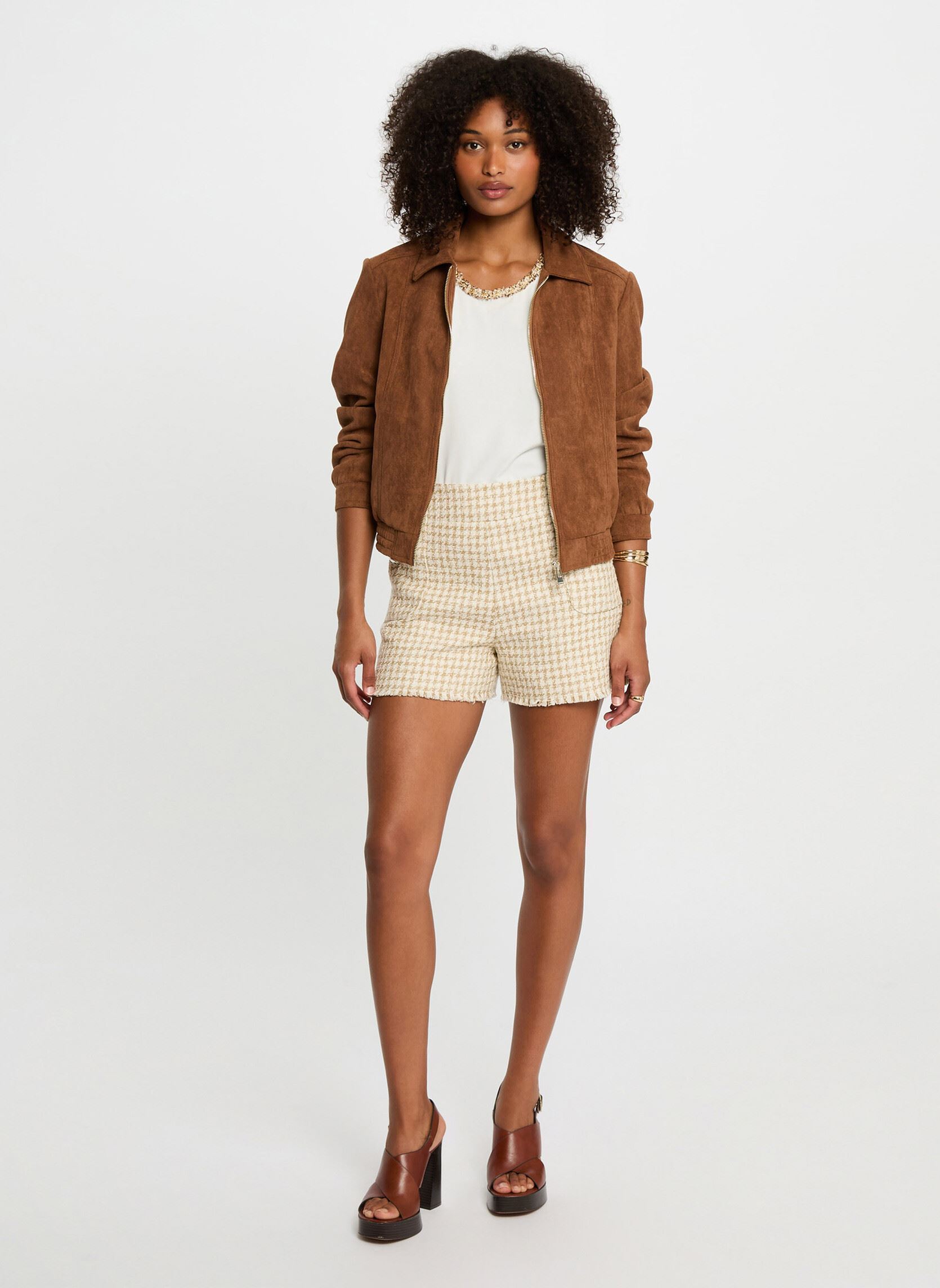 Blousons 252-GPOKEL femme marron Morgan Blousons 252-GPOKEL femme marron TABAC M