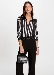 Langarm-Hemden 251-CLINE damen schwarz Morgan Langarm-Hemden 251-CLINE damen schwarz NOIR/OFF WHITE