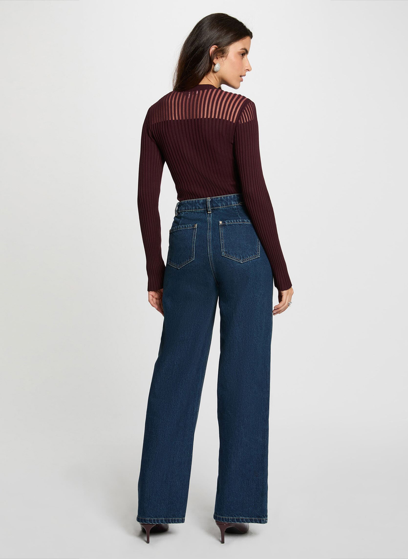 Pulls 252-MAMDO femme violet Morgan Pulls 252-MAMDO femme violet PRUNE M