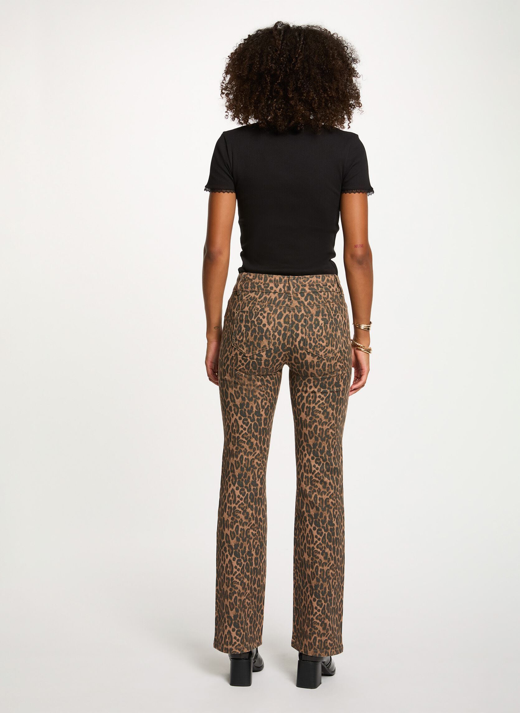 Flared jeans 252-POLEO dames meerkleurig Morgan Flared jeans 252-POLEO dames meerkleurig MULTICO