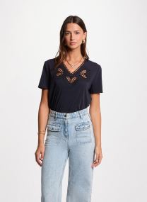 Kurzarm-T-Shirts 252-DOMASKO damen blau Morgan Kurzarm-T-Shirts 252-DOMASKO damen blau MARINE M