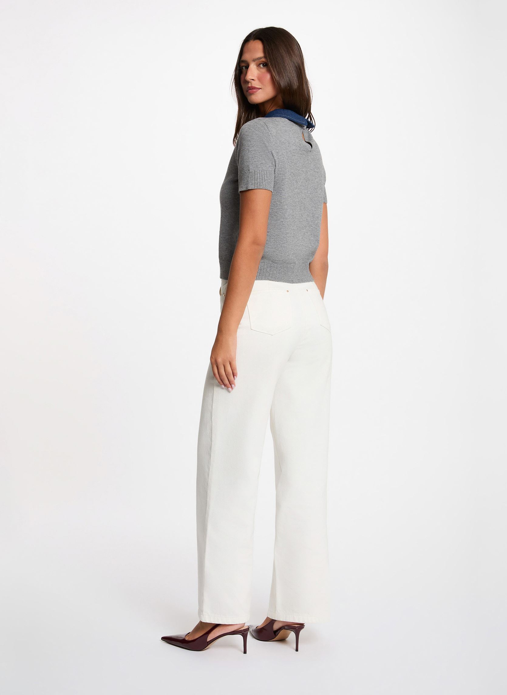Pulls 252-MJANO femme gris Morgan Pulls 252-MJANO femme gris GRIS MOYEN
