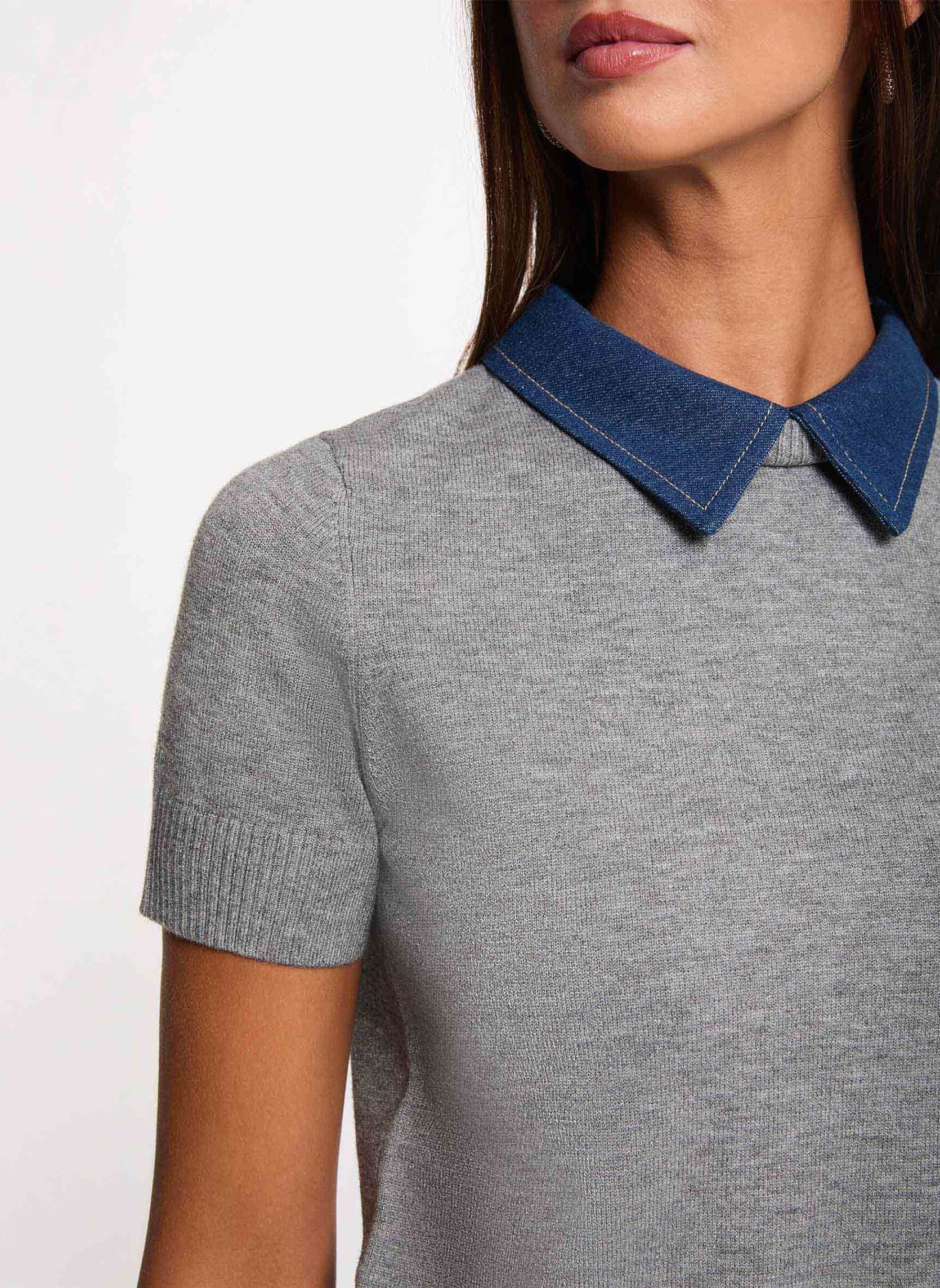 Pulls 252-MJANO femme gris Morgan Pulls 252-MJANO femme gris GRIS MOYEN