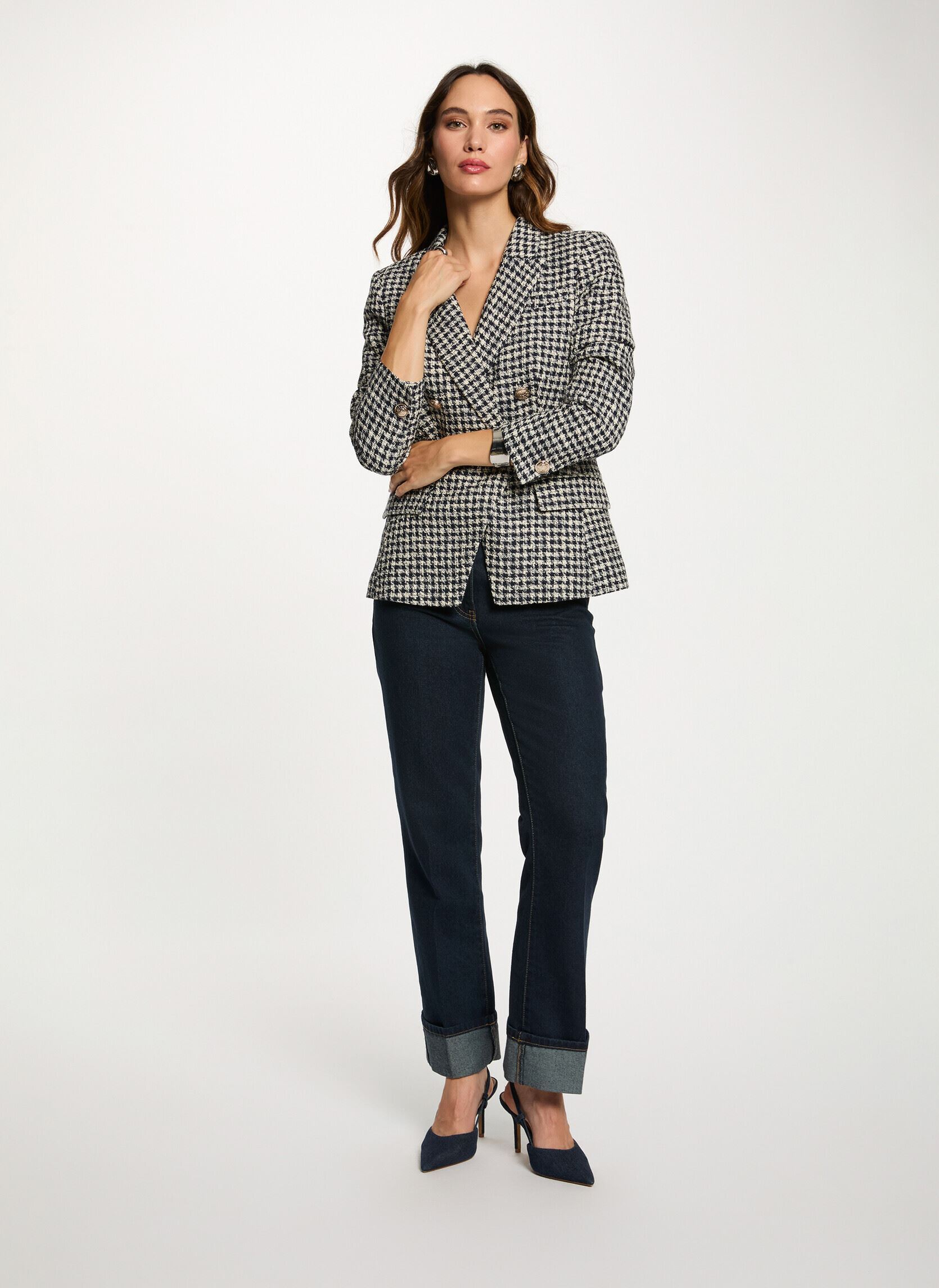Blazer 252-VJEAN.F dames meerkleurig Morgan Blazer 252-VJEAN.F dames meerkleurig MULTICO