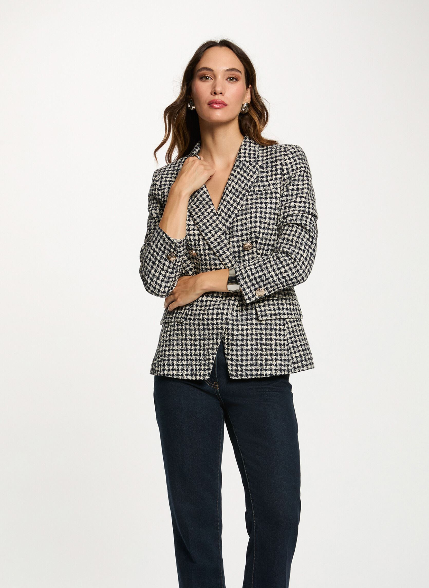 Blazer droit col tailleur femme - vue 2