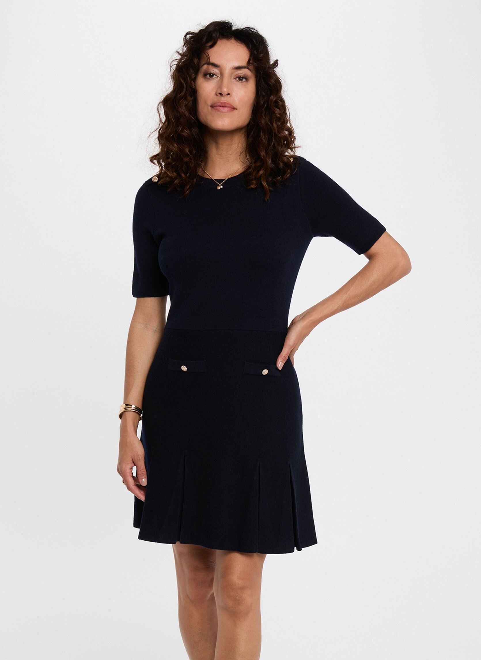 Jurken 252-RMCOL dames blauw Morgan Jurken 252-RMCOL dames blauw MARINE M
