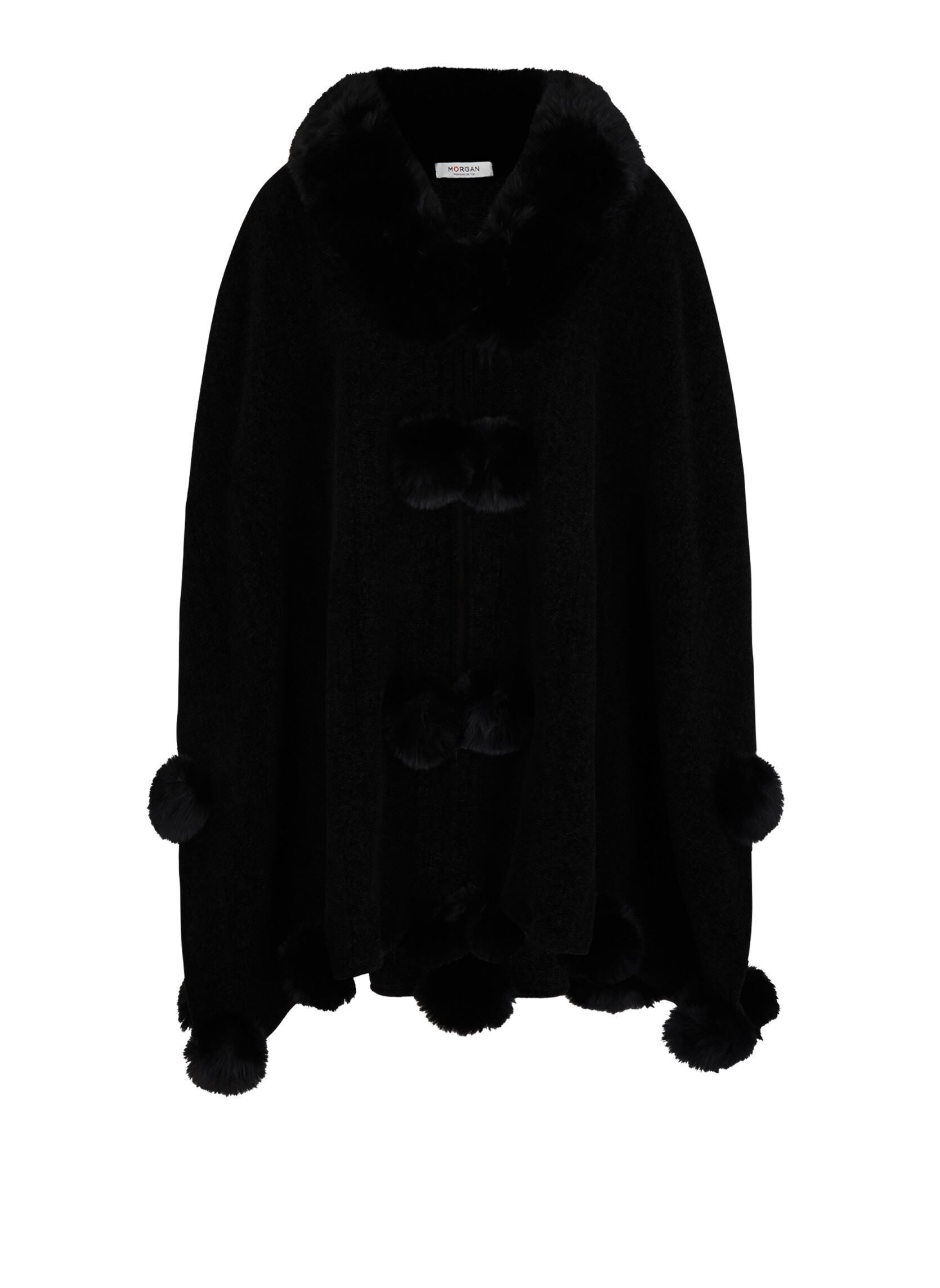 Poncho avec pompons femme - vue 4