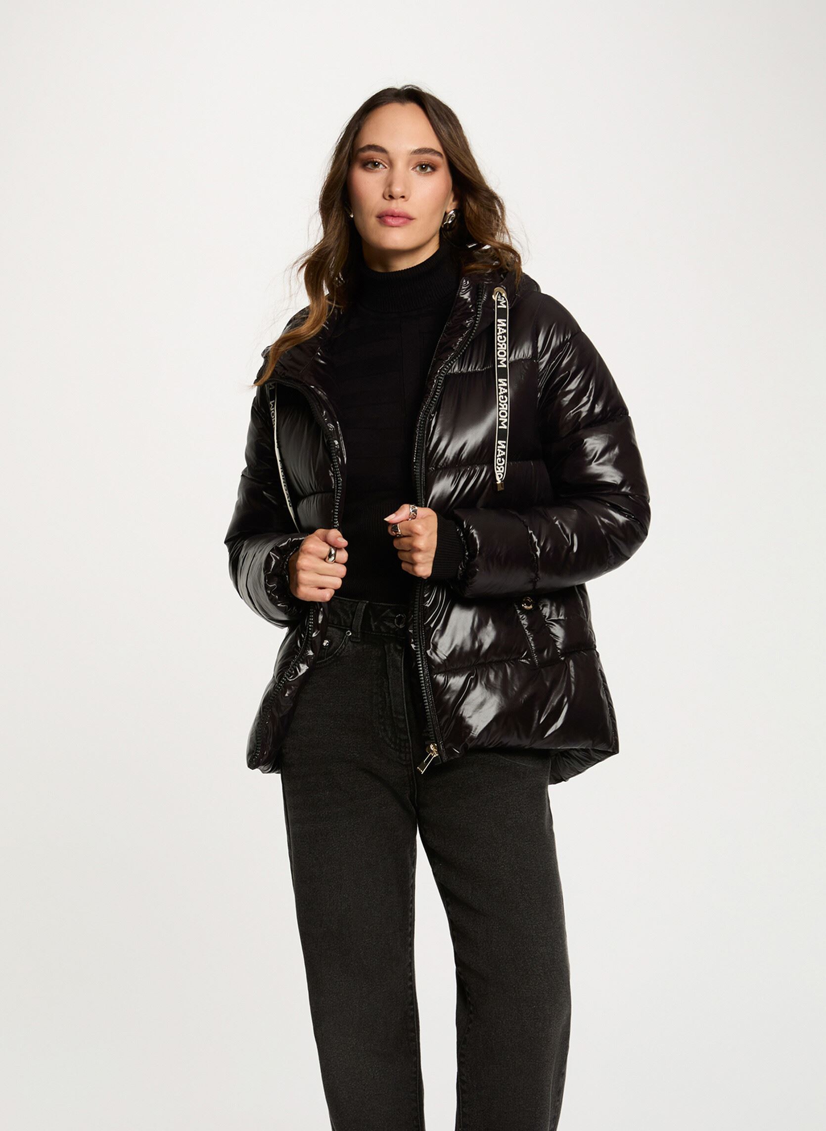 Doudoune courte brillante femme - vue 3