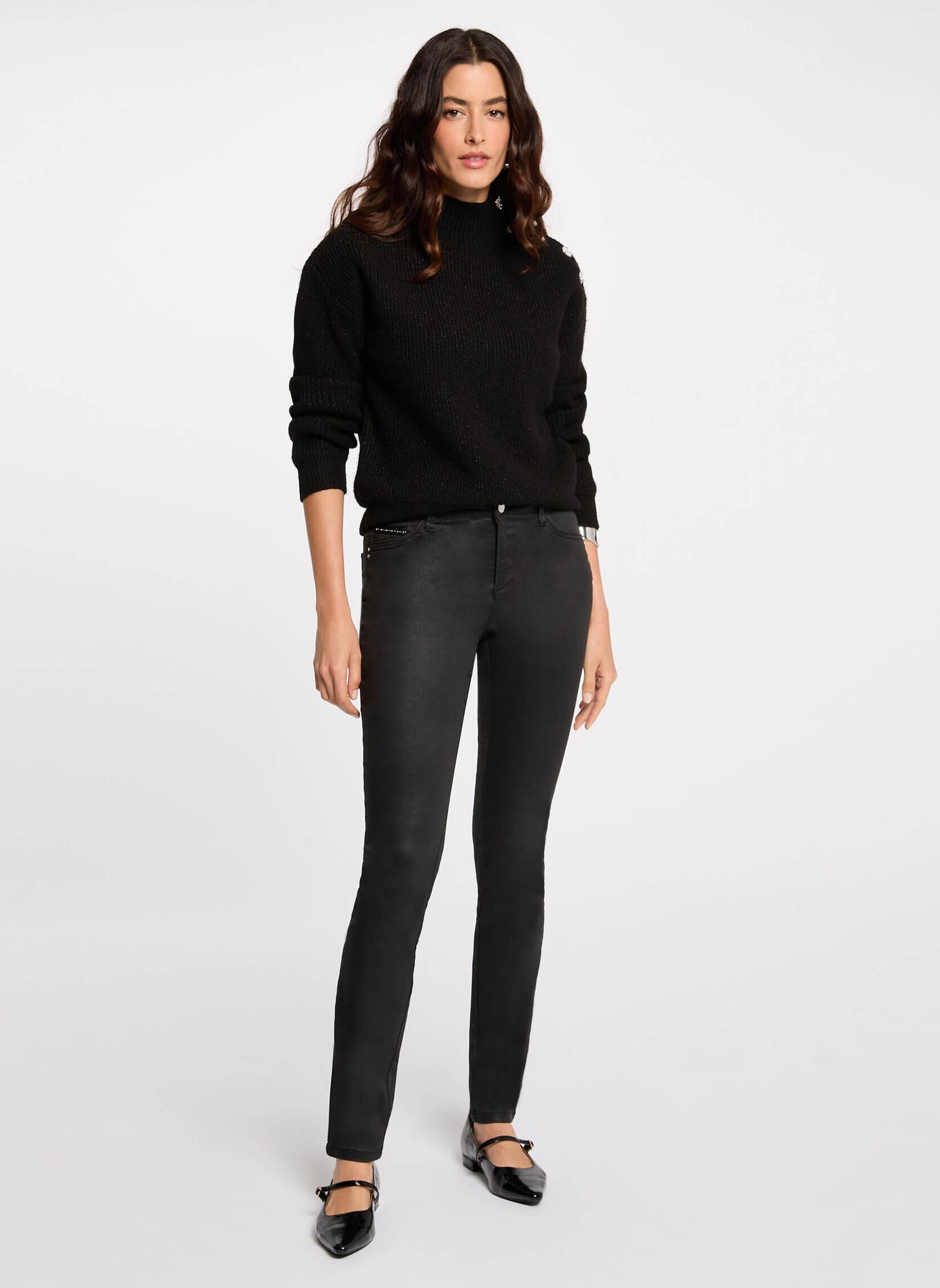Slim Fit und Skinny Jeans 252-PALAO damen schwarz Morgan Slim Fit und Skinny Jeans 252-PALAO damen schwarz NOIR M