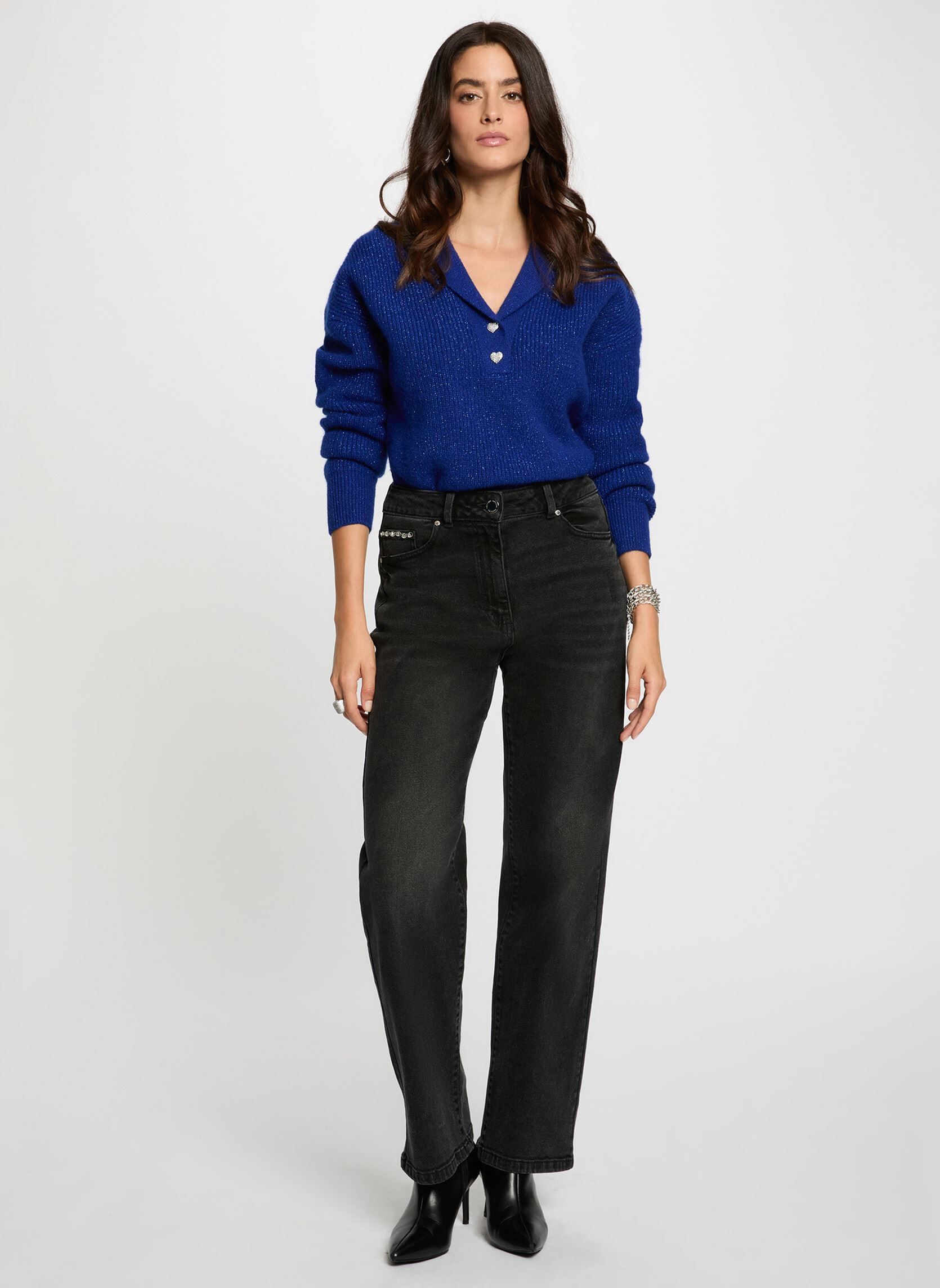 Jeans large 252-PNICE femme gris Morgan Jeans large 252-PNICE femme gris GRIS ANTHRACITE M