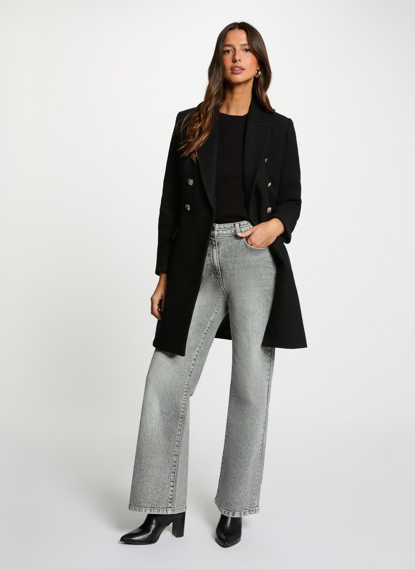 Manteaux 252-GATIM.F femme noir Morgan Manteaux 252-GATIM.F femme noir NOIR M