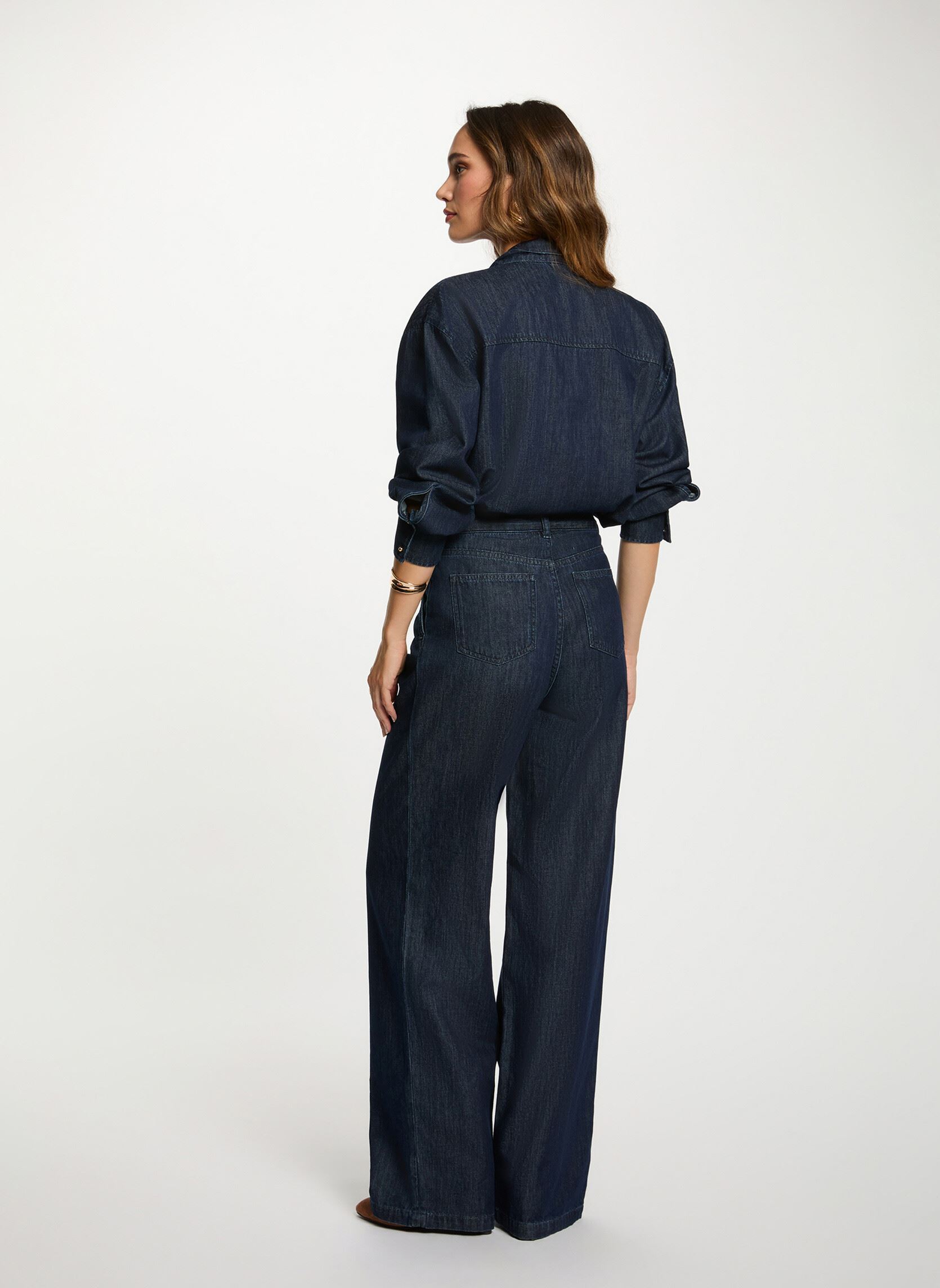 Morgan 251-PWIDY Jeans Donna – Jean Brut, Vestibilità Comoda, Colore Canotte, Taglia XS