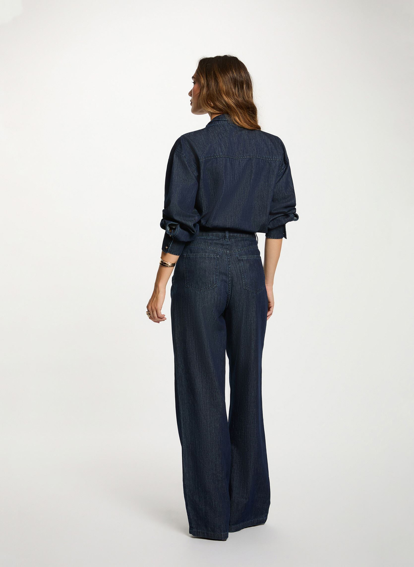 Chemises manches longues 252-CICK femme bleu Morgan Chemises manches longues 252-CICK femme bleu DENIM BRUT
