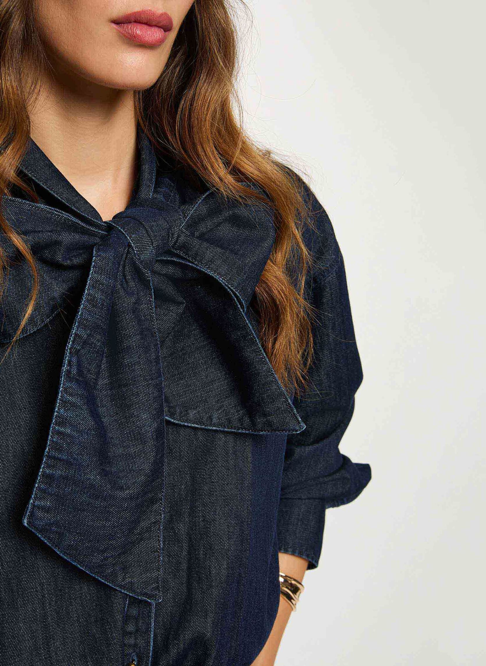 Chemises manches longues 252-CICK femme bleu Morgan Chemises manches longues 252-CICK femme bleu DENIM BRUT