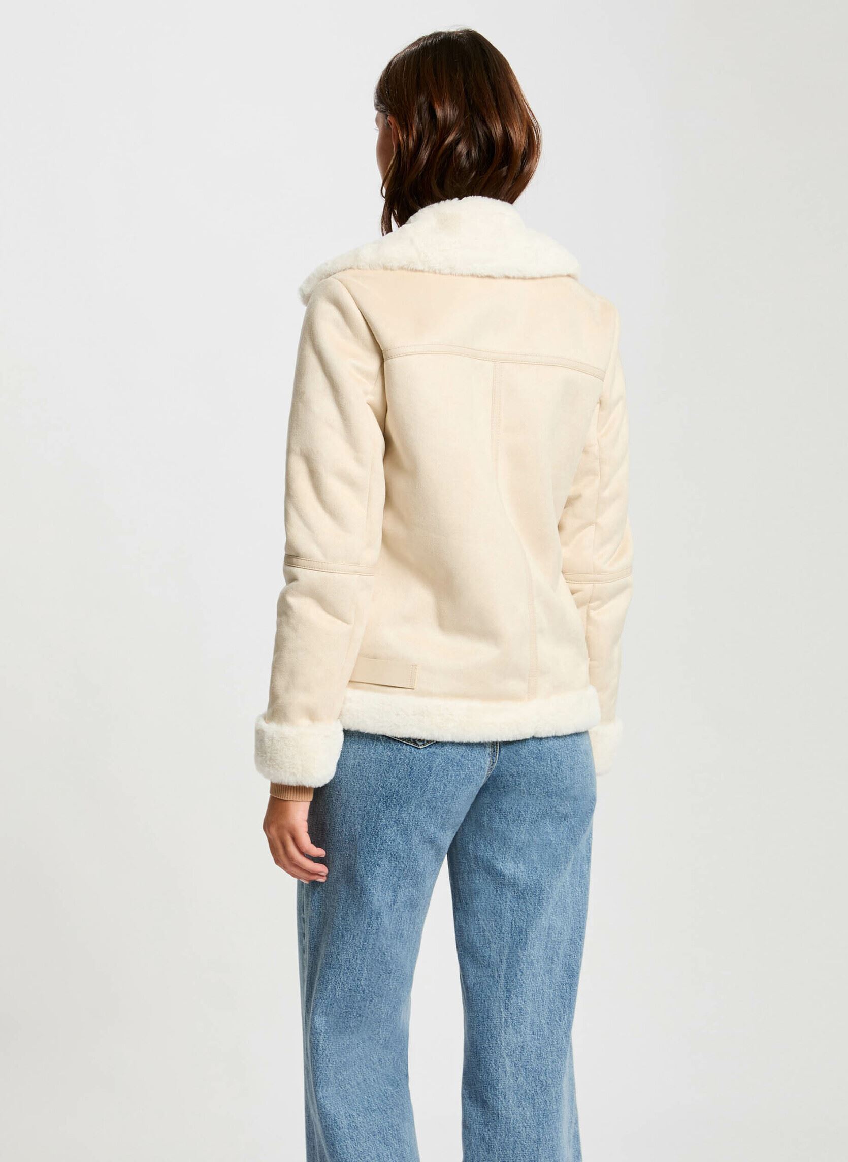 Vestes en cuir 242-GSAPA femme blanc Morgan Vestes en cuir 242-GSAPA femme blanc IVOIRE
