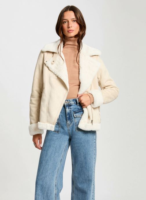 Morgan Vestes en cuir 242-GSAPA femme blanc