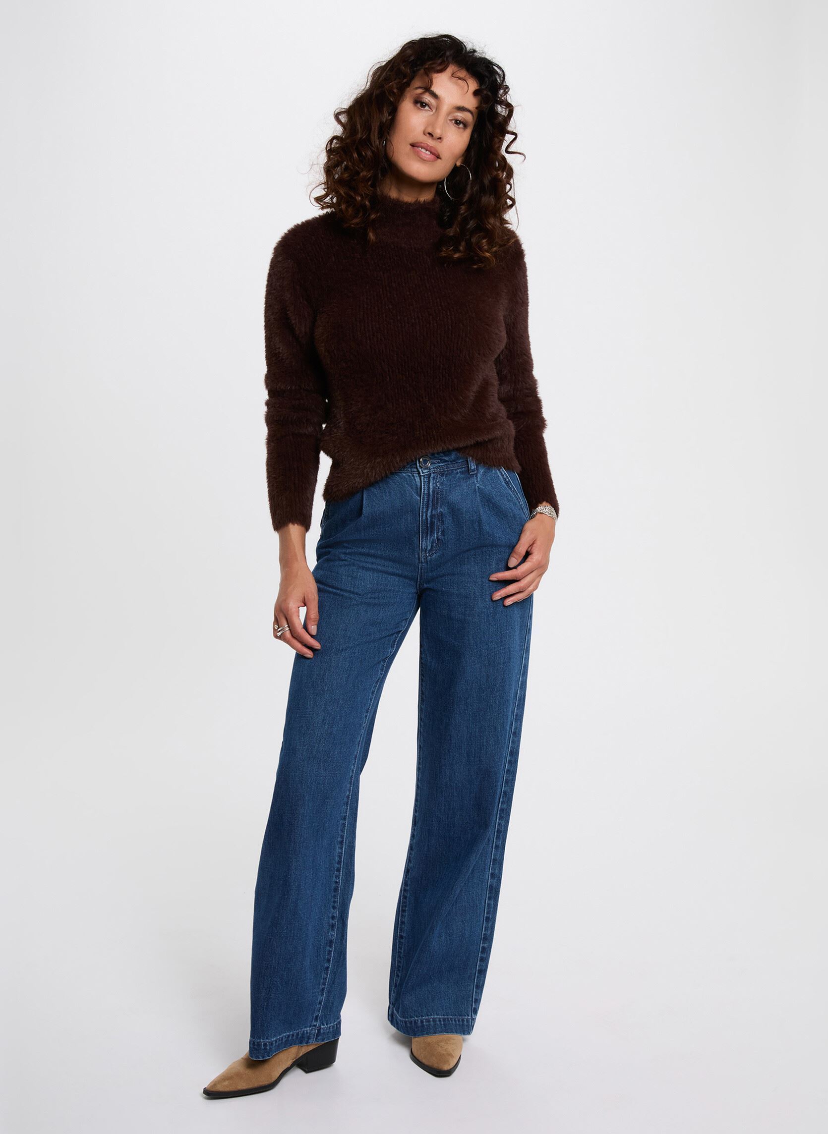 Pulls 252-MFENNY femme marron Morgan Pulls 252-MFENNY femme marron CAFE M