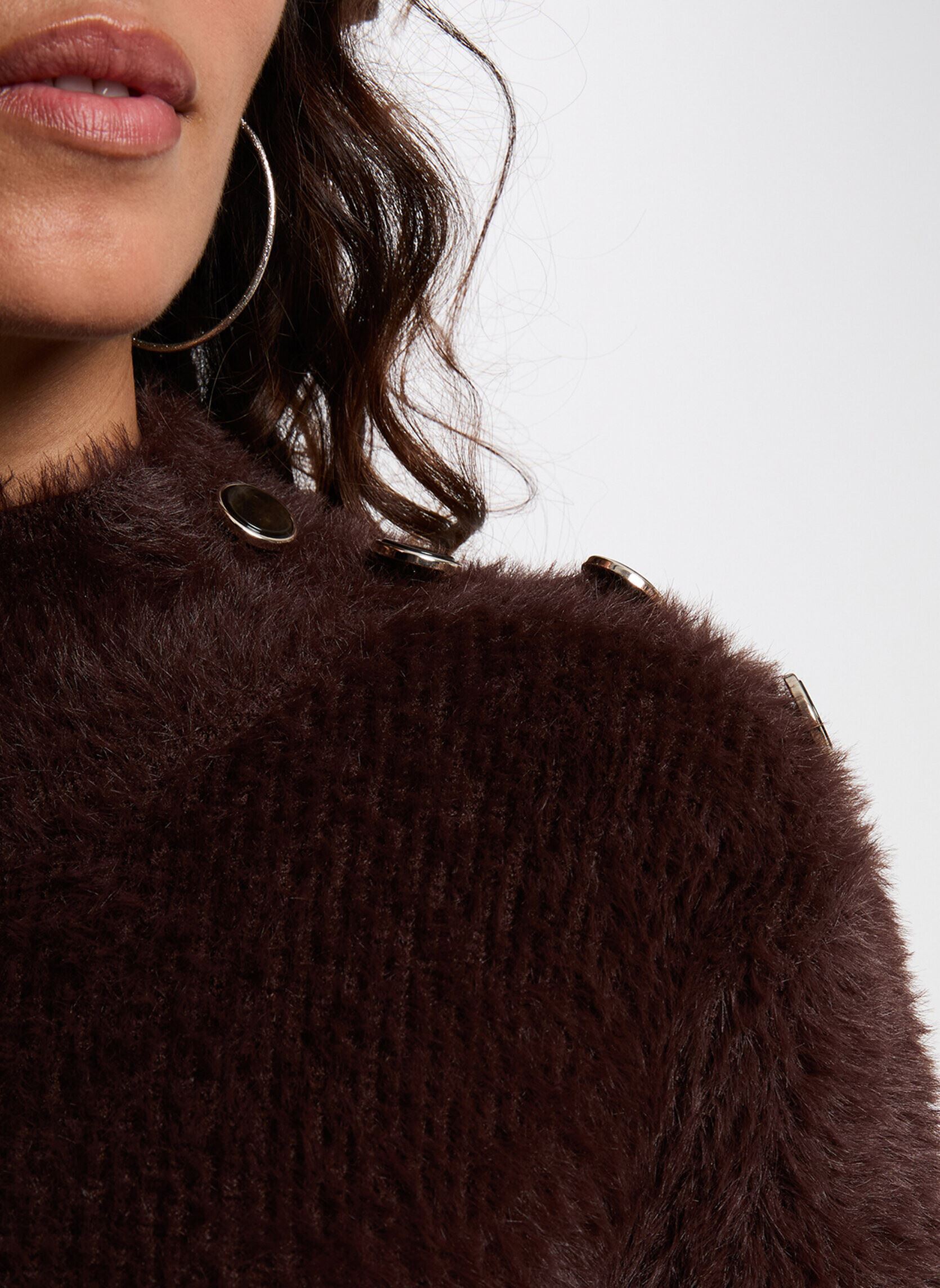 Pulls 252-MFENNY femme marron Morgan Pulls 252-MFENNY femme marron CAFE M