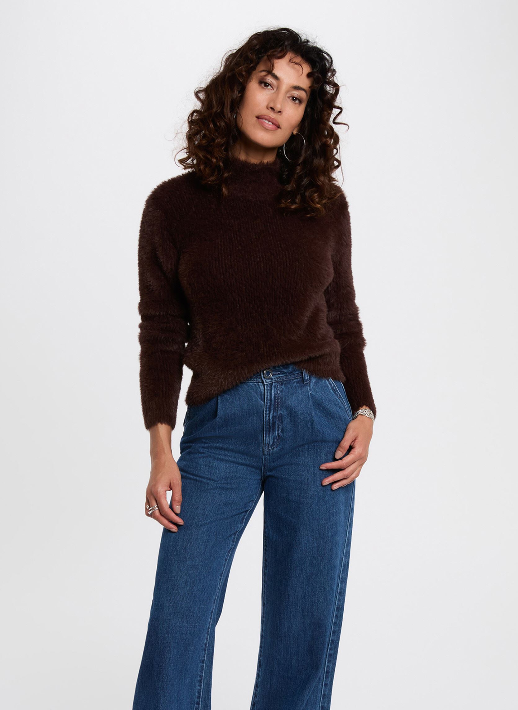 Pull court ajusté femme - vue 5