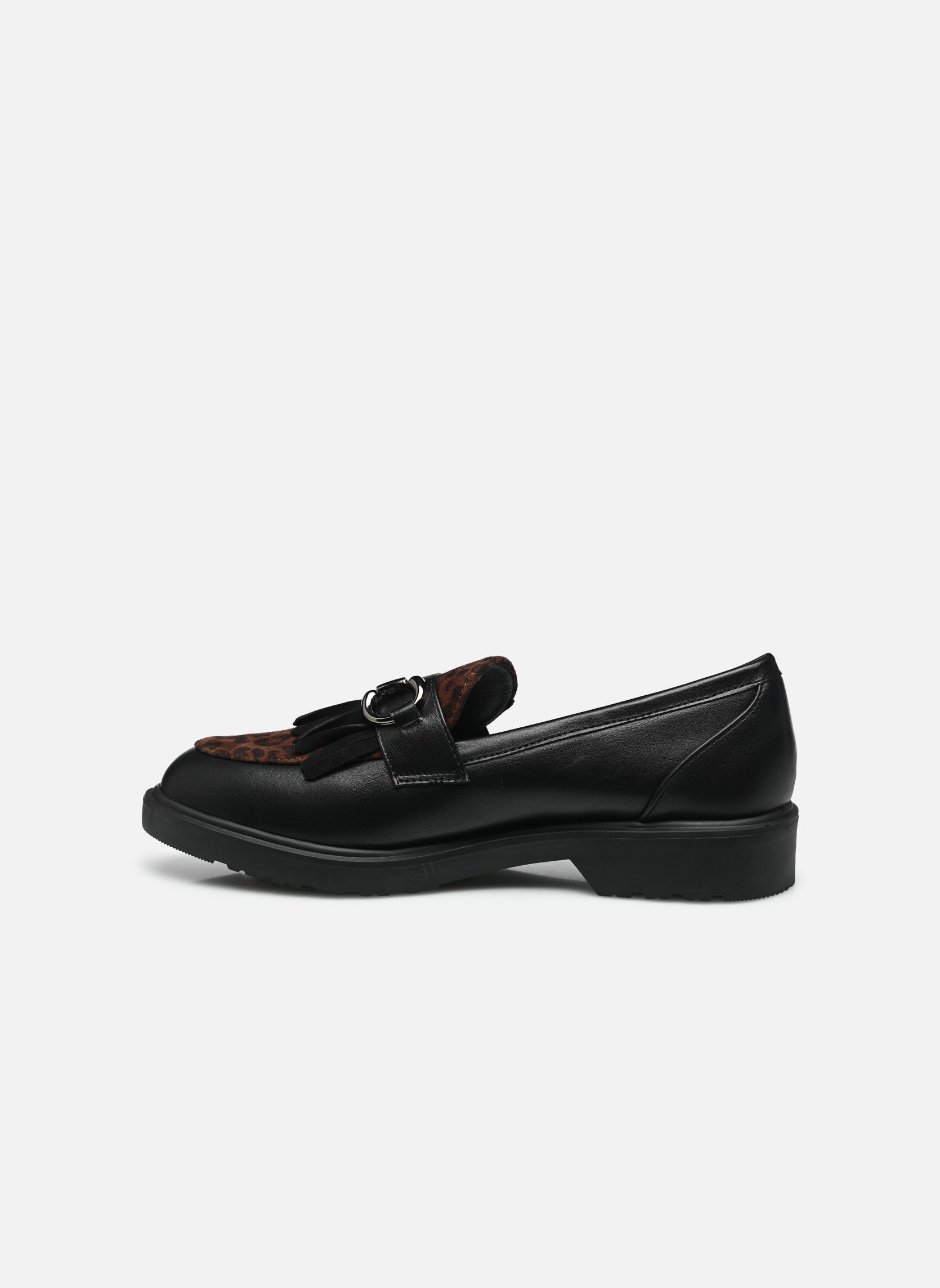 Mocassins MONICA femme noir LPB -LES PETITES BOMBES Mocassins MONICA femme noir NOIR PU / LEOPARD