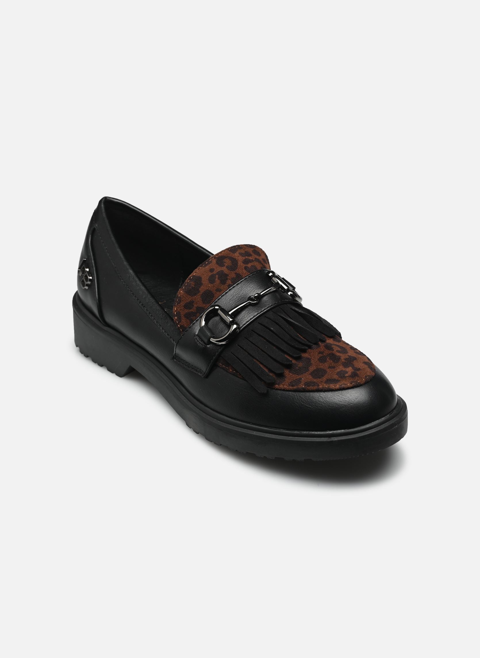 Mocassins MONICA femme noir LPB -LES PETITES BOMBES Mocassins MONICA femme noir NOIR PU / LEOPARD