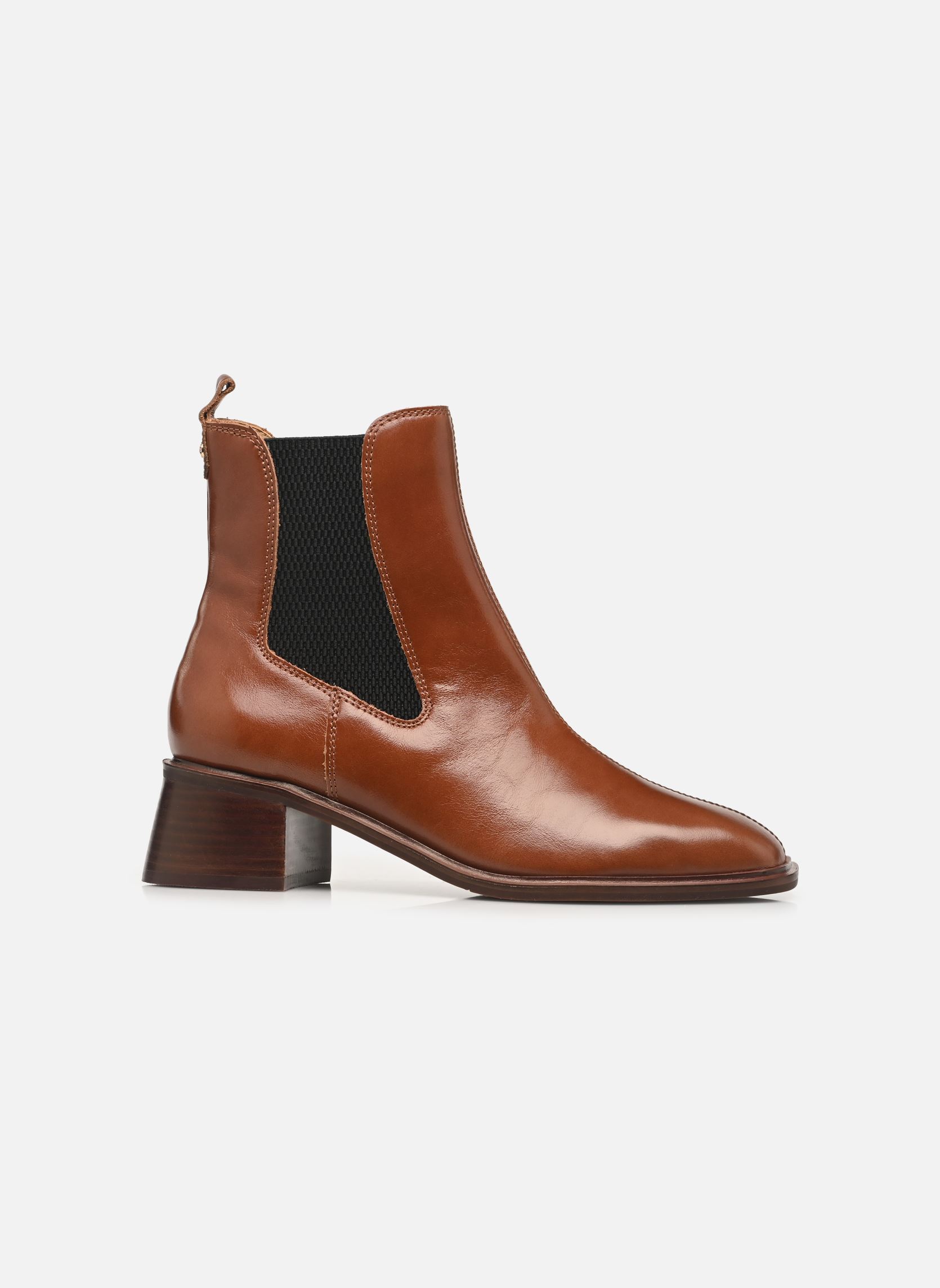 Enkellaarzen en boots HELENA dames bruin Karston Enkellaarzen en boots HELENA dames bruin LISSE COGNAC