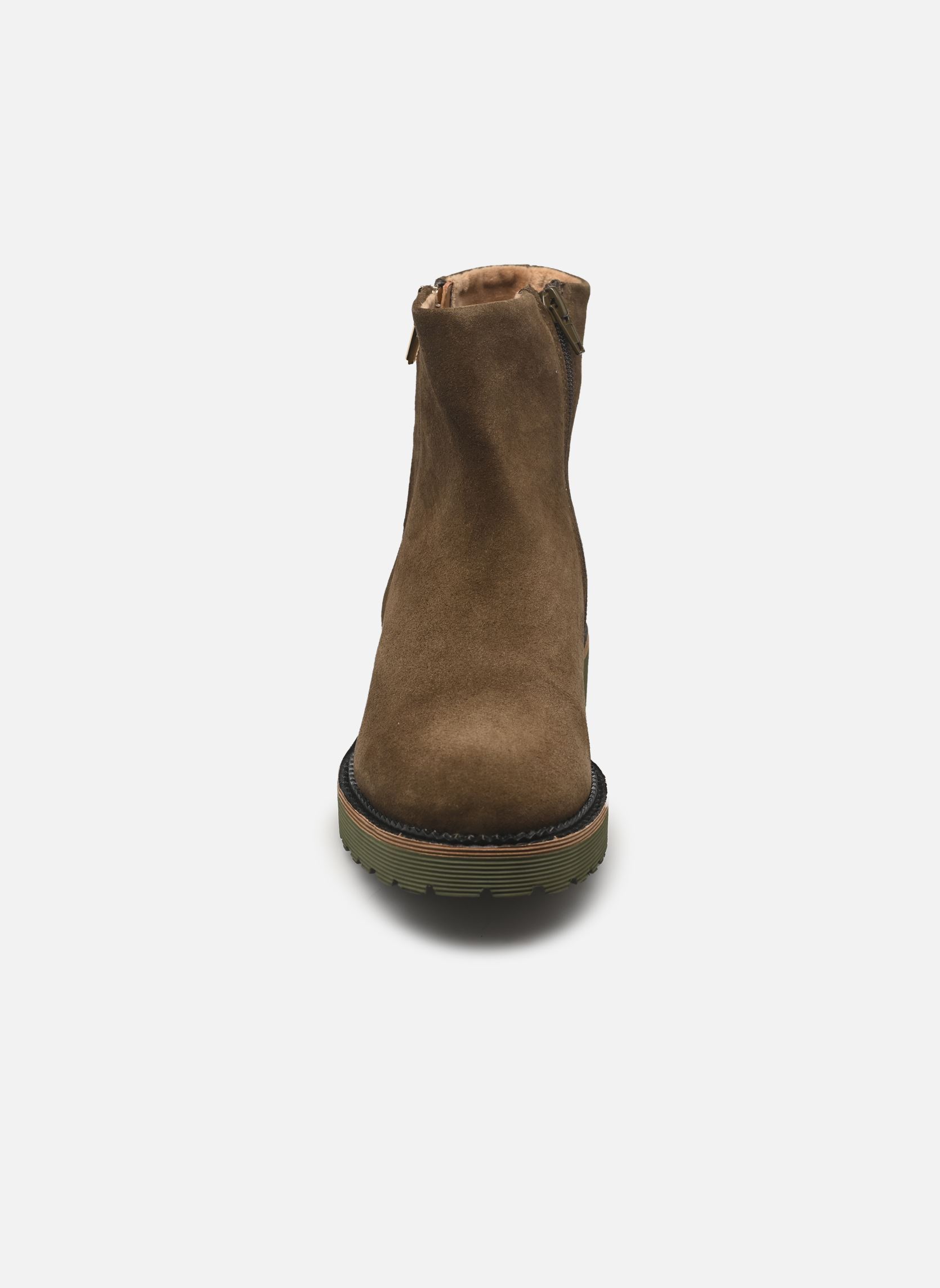 Bottines et boots ONDINE femme vert Karston Bottines et boots ONDINE femme vert Croute Kaki