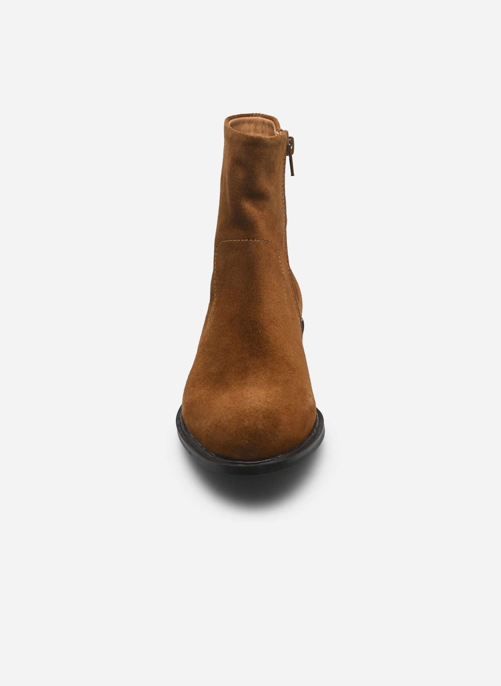 Bottines et boots EOLINE femme marron Karston Bottines et boots EOLINE femme marron CROUTE CAMEL