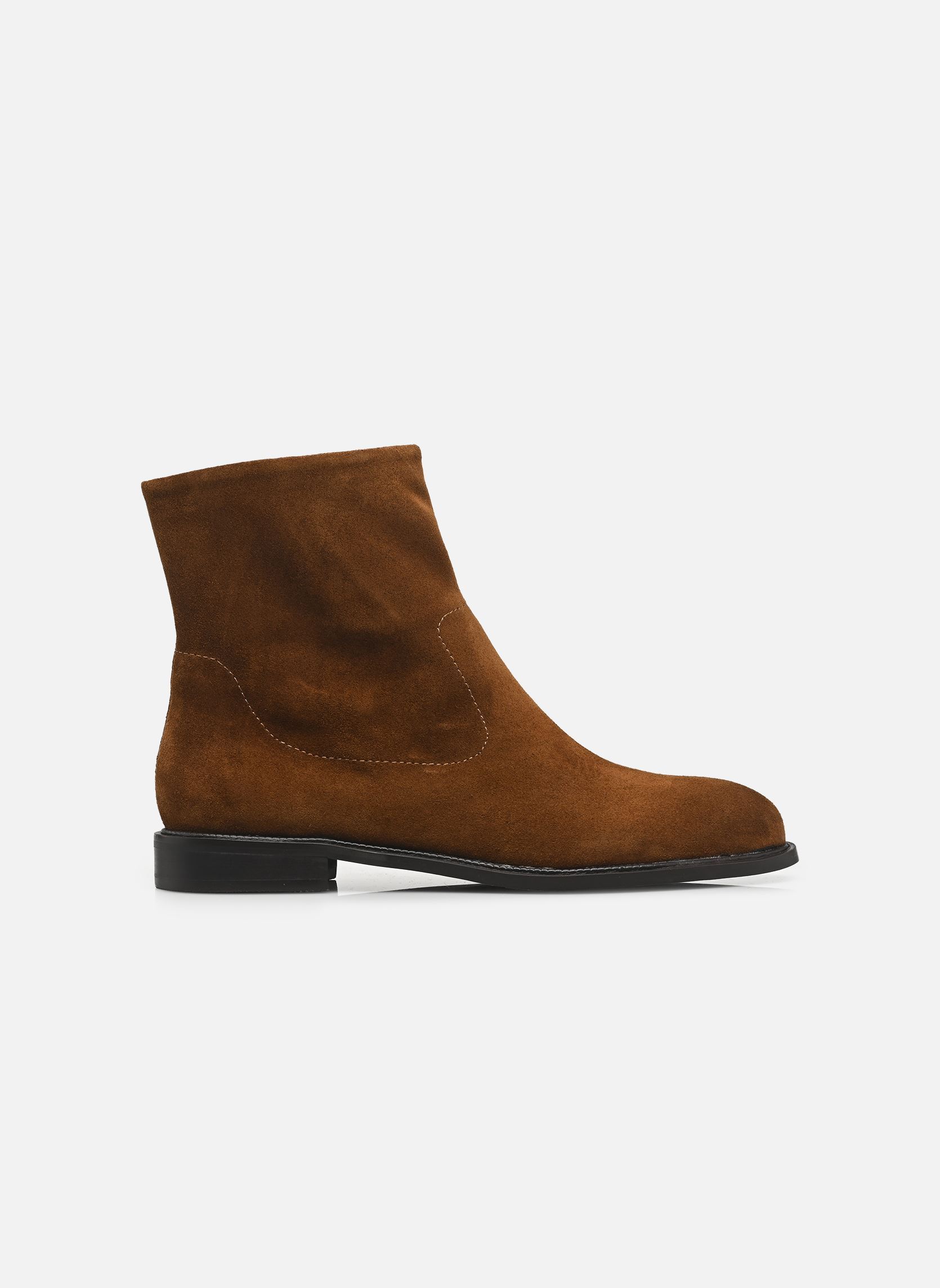 Bottines et boots EOLINE femme marron Karston Bottines et boots EOLINE femme marron CROUTE CAMEL