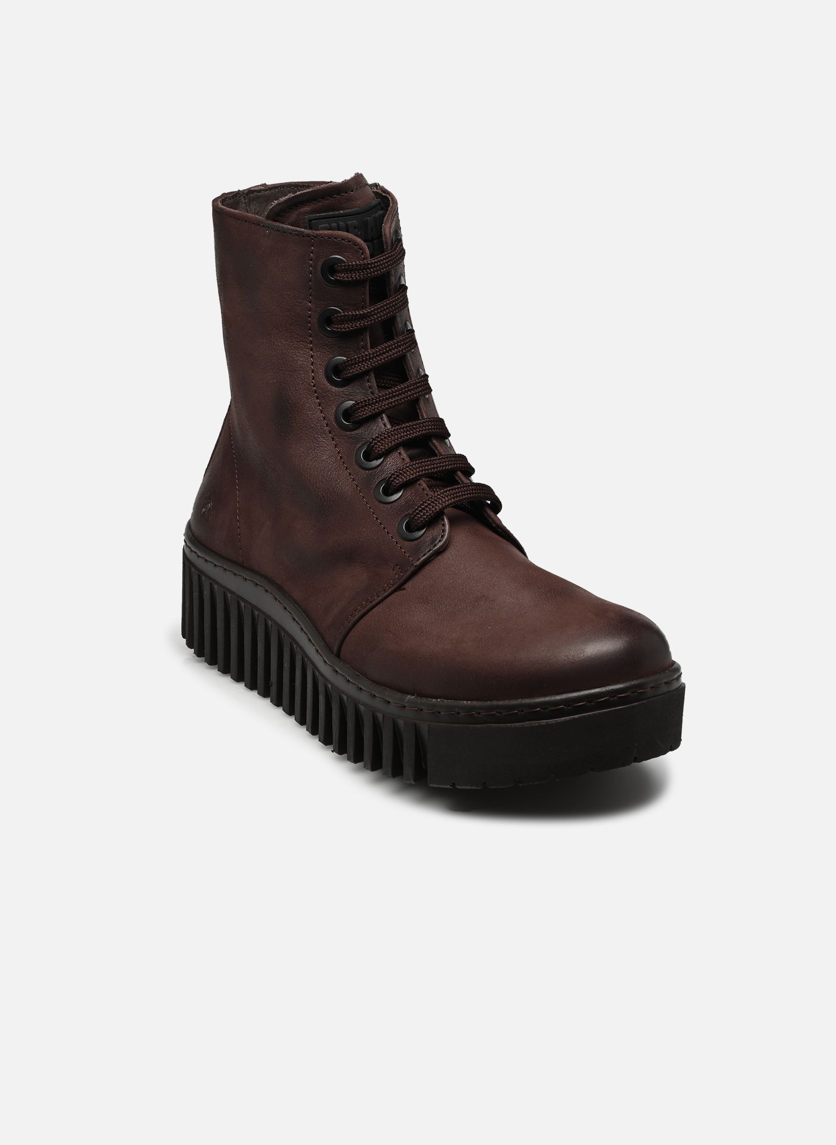 Geschnürte Stiefeletten BRIGHTON 1517 damen braun Art Geschnürte Stiefeletten BRIGHTON 1517 damen braun BROWN