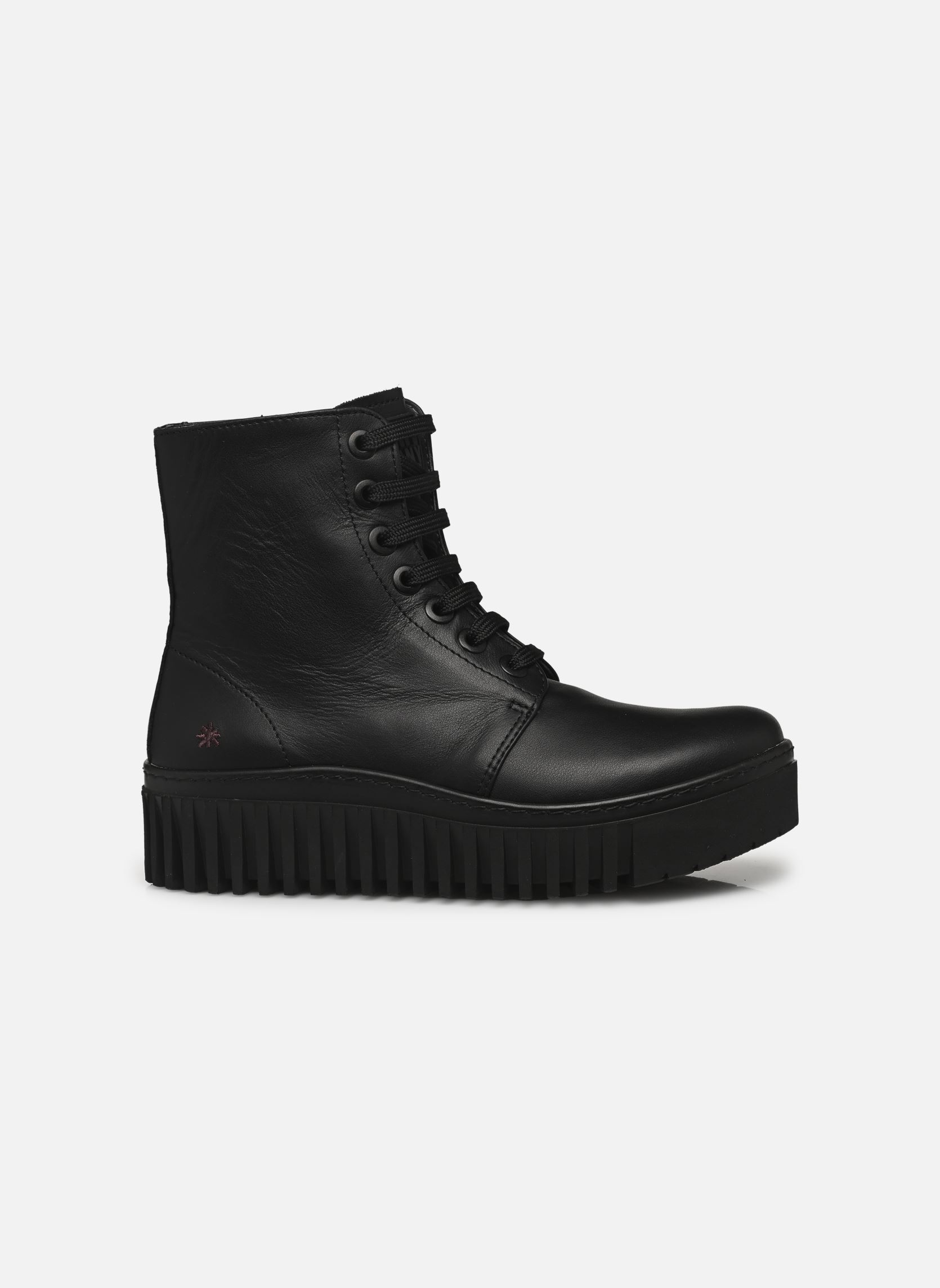 Geschnürte Stiefeletten BRIGHTON 1517 damen schwarz Art Geschnürte Stiefeletten BRIGHTON 1517 damen schwarz BLACK