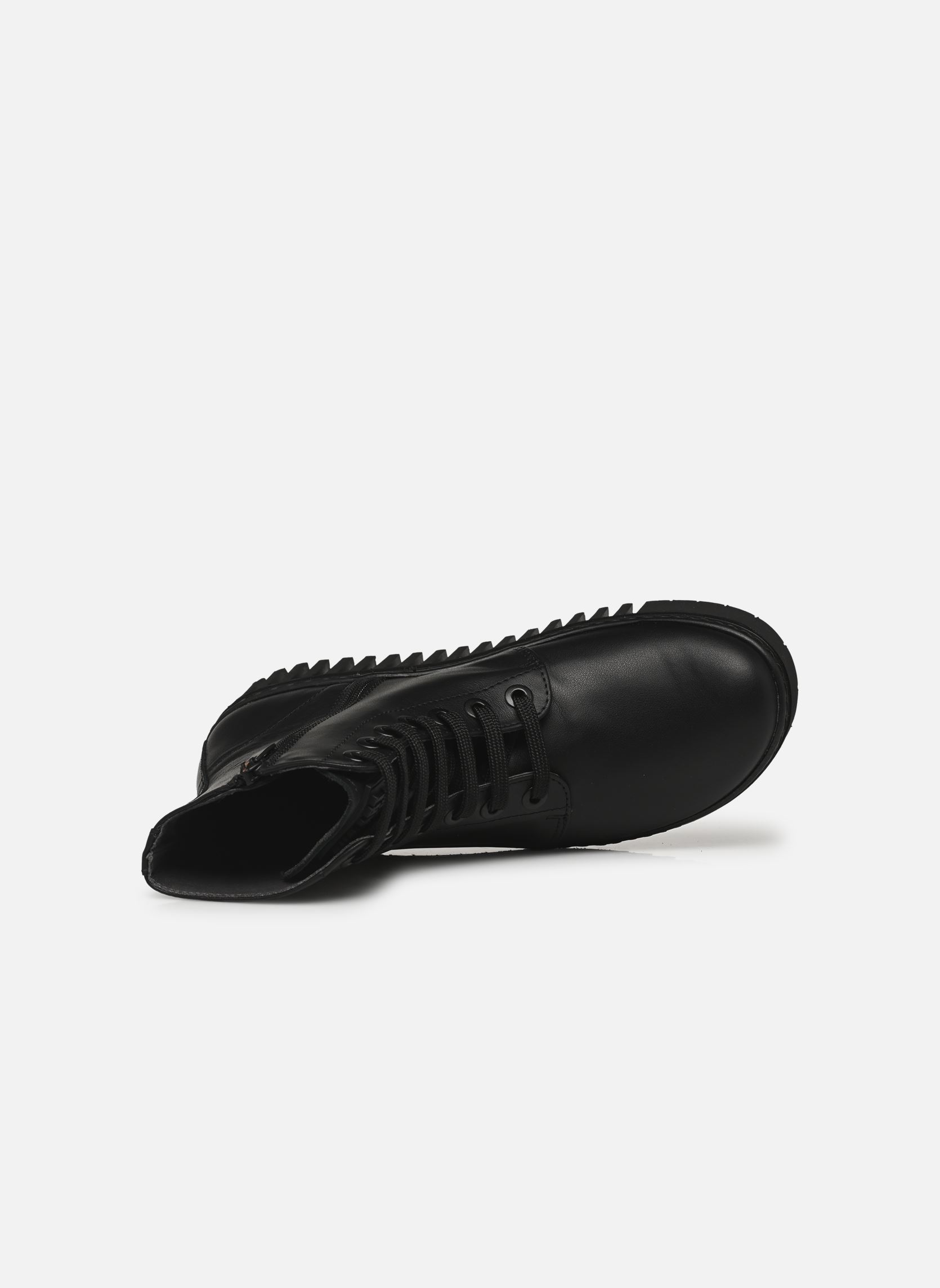 Geschnürte Stiefeletten BRIGHTON 1517 damen schwarz Art Geschnürte Stiefeletten BRIGHTON 1517 damen schwarz BLACK