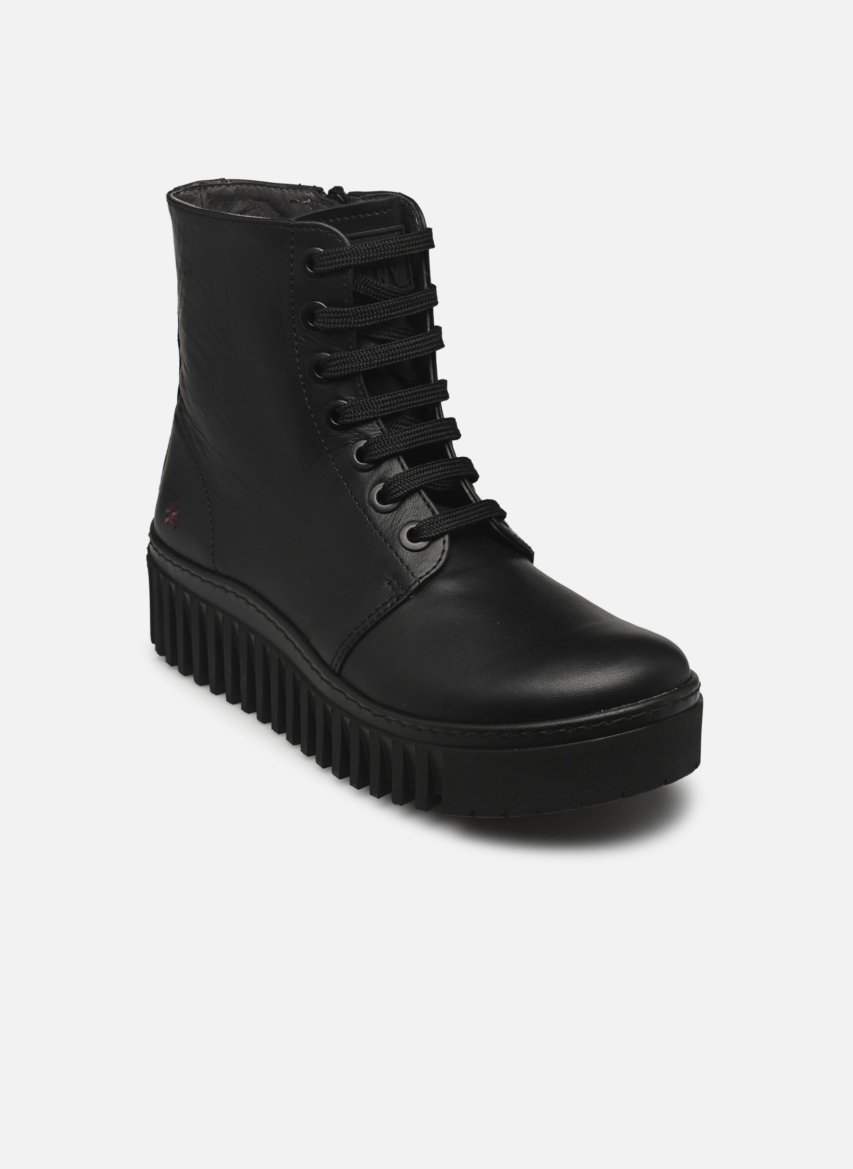 Geschnürte Stiefeletten BRIGHTON 1517 damen schwarz Art Geschnürte Stiefeletten BRIGHTON 1517 damen schwarz BLACK
