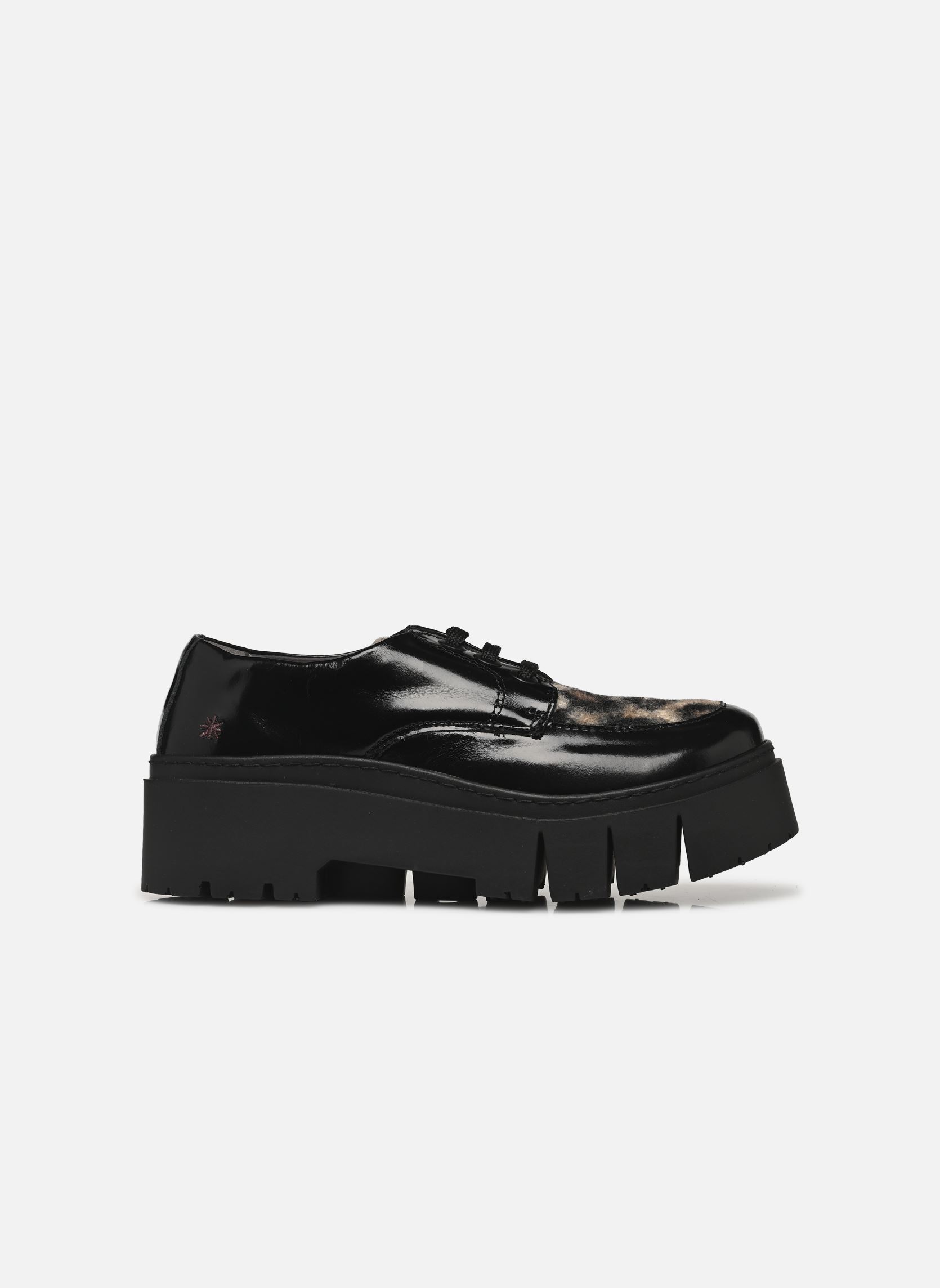 Derbies LEEDS 1765 femme noir Art Derbies LEEDS 1765 femme noir Black/leopard