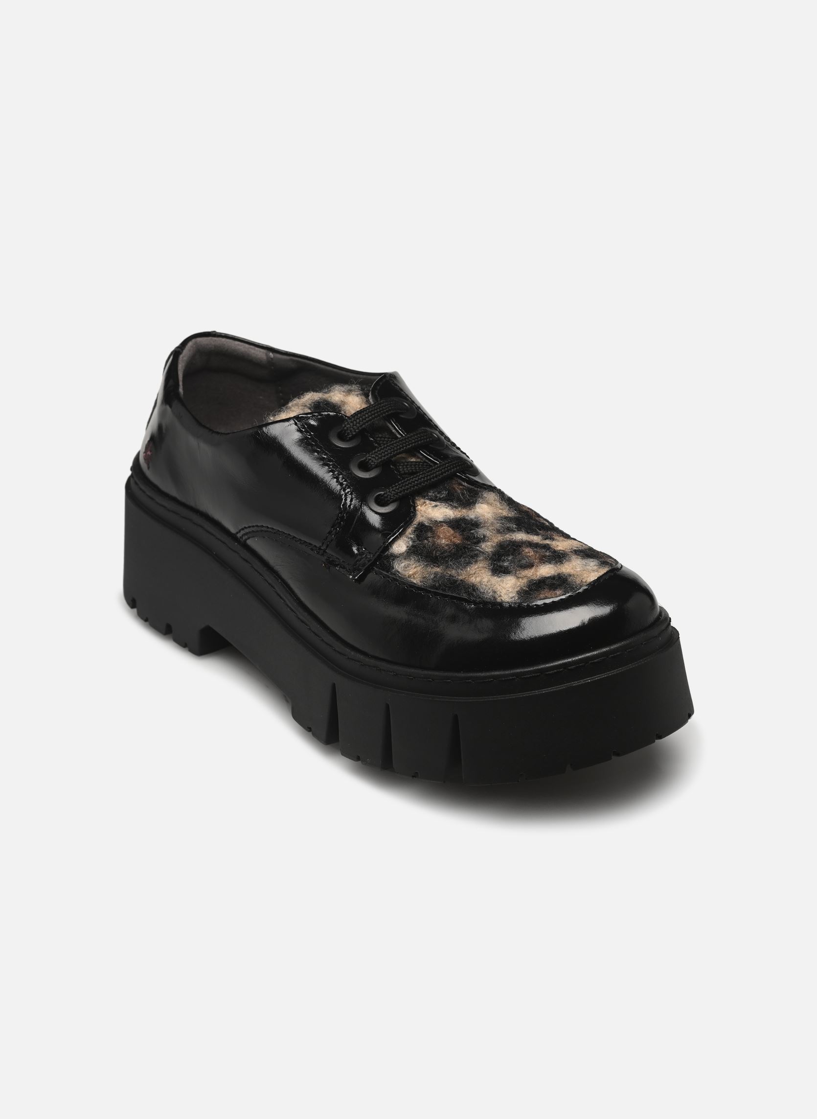 Derbies LEEDS 1765 femme noir Art Derbies LEEDS 1765 femme noir Black/leopard