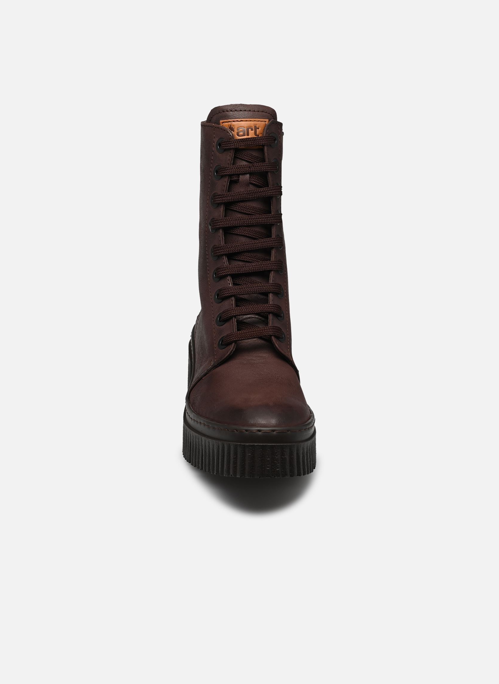 Bottines à lacets YORK 1375 femme marron Art Bottines à lacets YORK 1375 femme marron BROWN