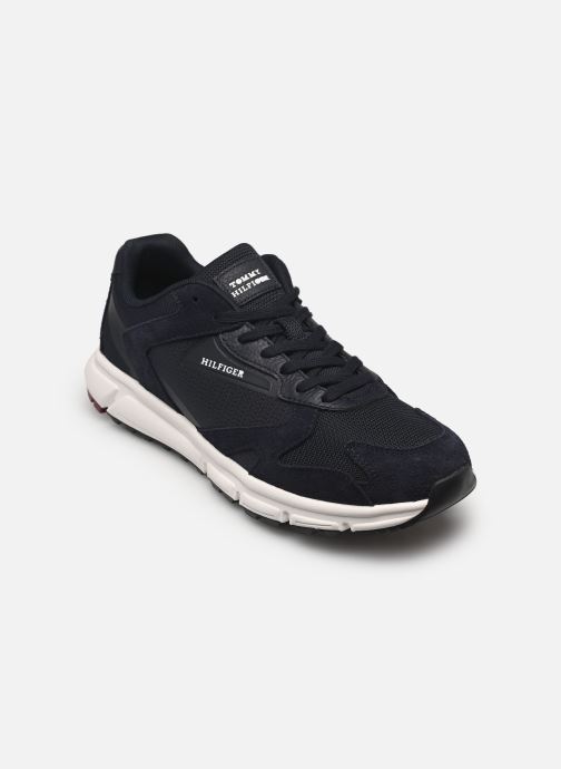 Tommy Hilfiger Niedrige Sneaker OUTDOOR RUNNER MIX herren blau