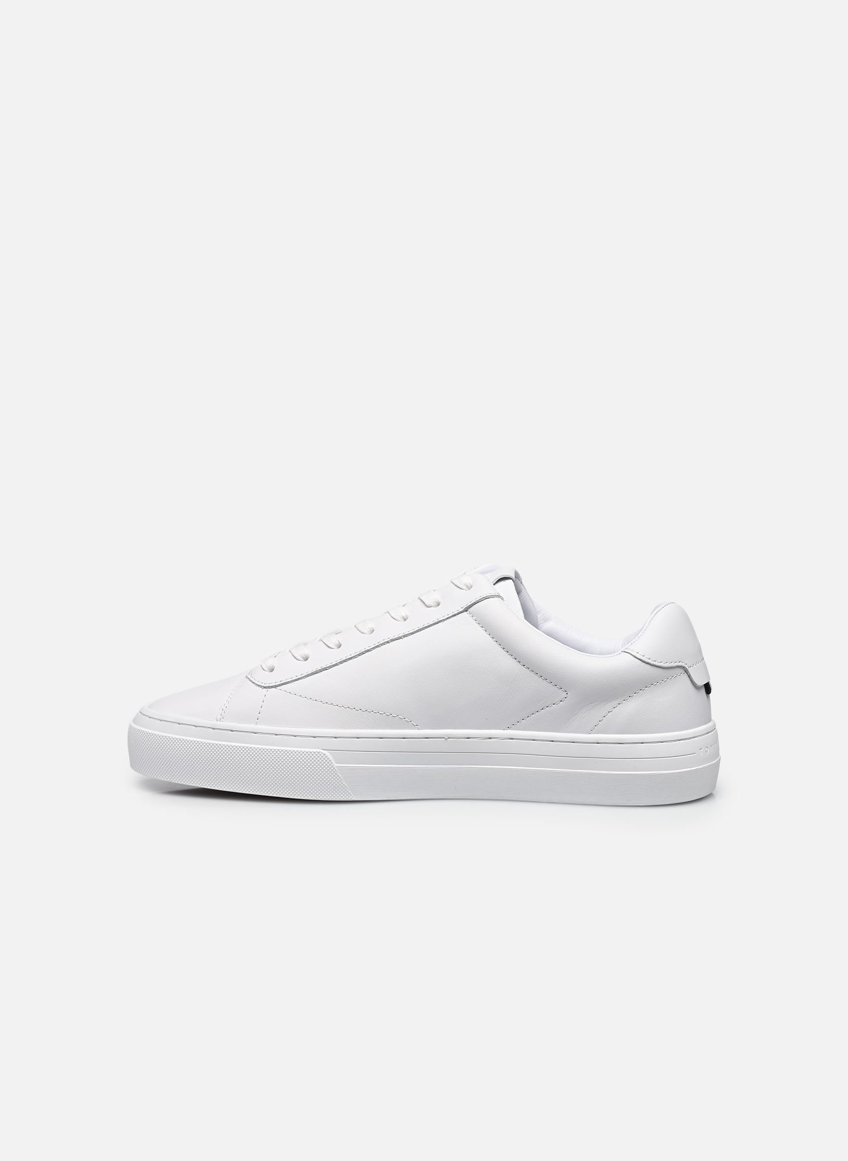 Baskets PREMIUM DRESS CUPSOLE LTH homme blanc Tommy Hilfiger Baskets PREMIUM DRESS CUPSOLE LTH homme blanc WHITE