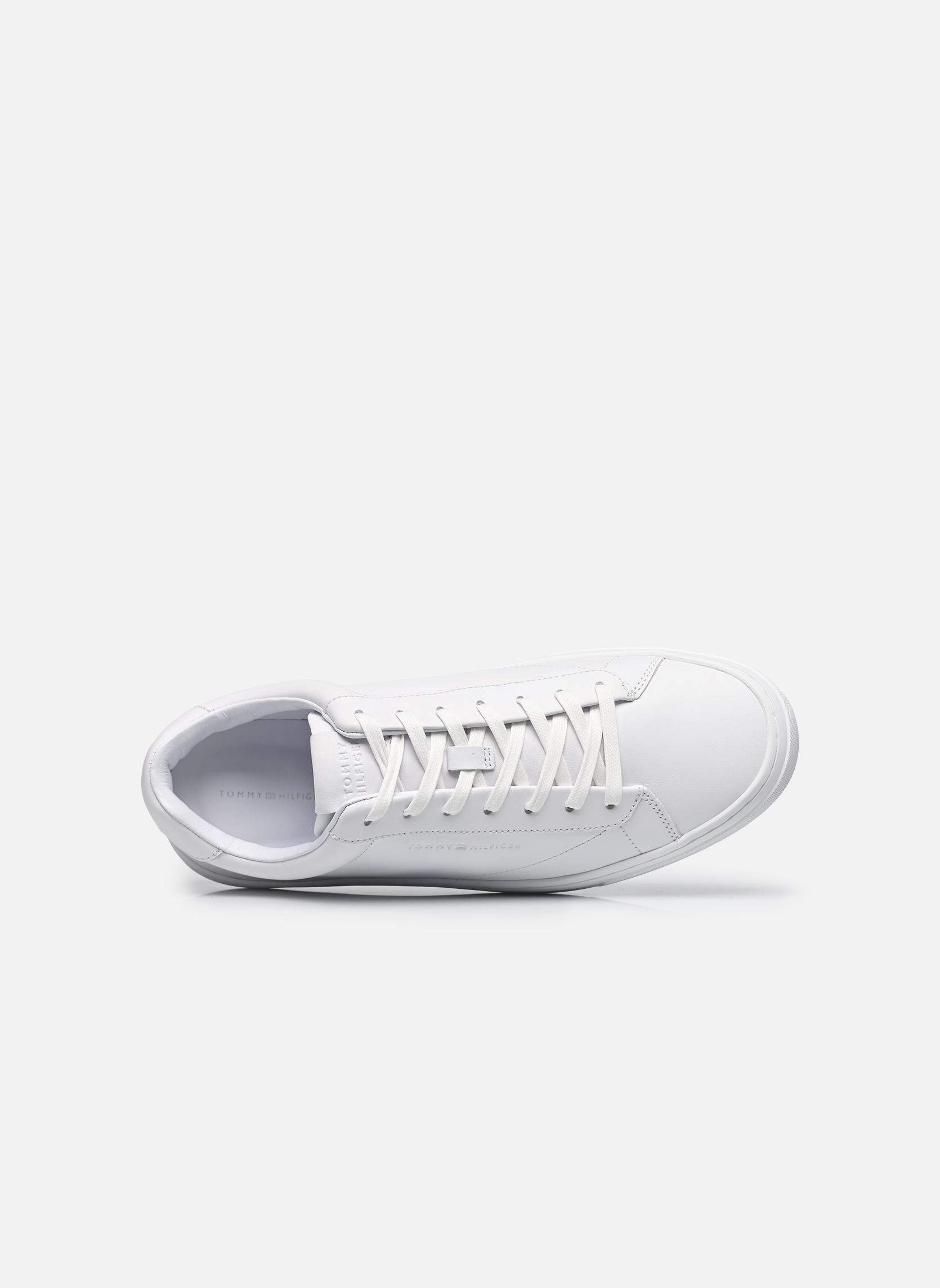Baskets PREMIUM DRESS CUPSOLE LTH homme blanc Tommy Hilfiger Baskets PREMIUM DRESS CUPSOLE LTH homme blanc WHITE